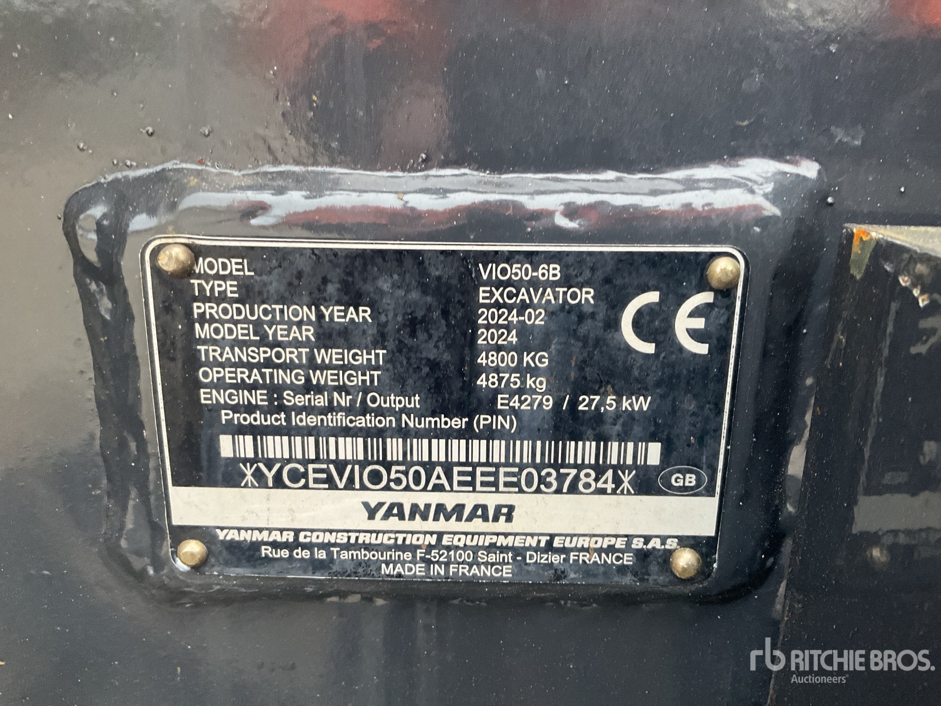 General Appearance with Numer seryjny/numer identyfikacyjny pojazdu