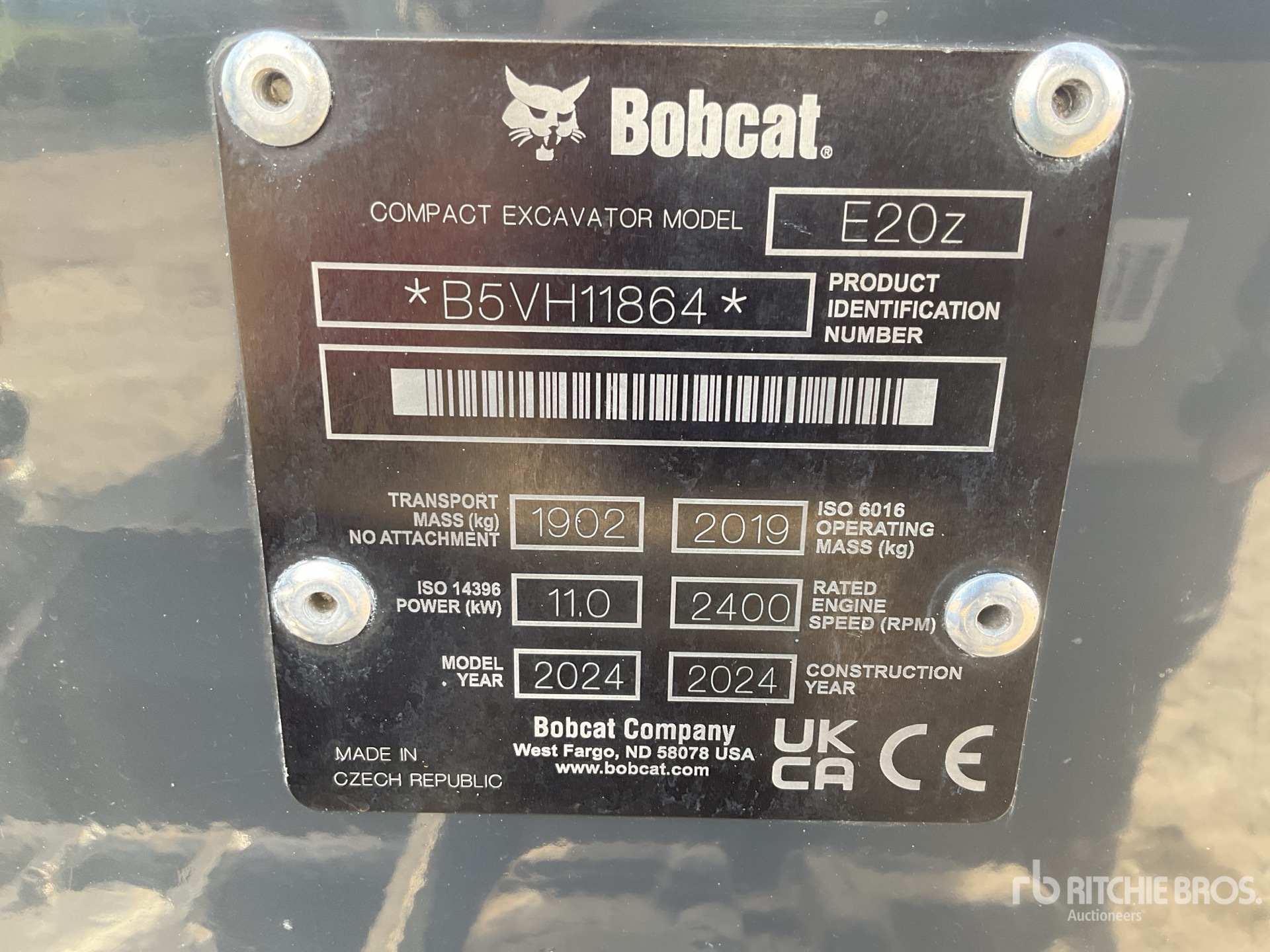 General Appearance with N.º de serie/VIN