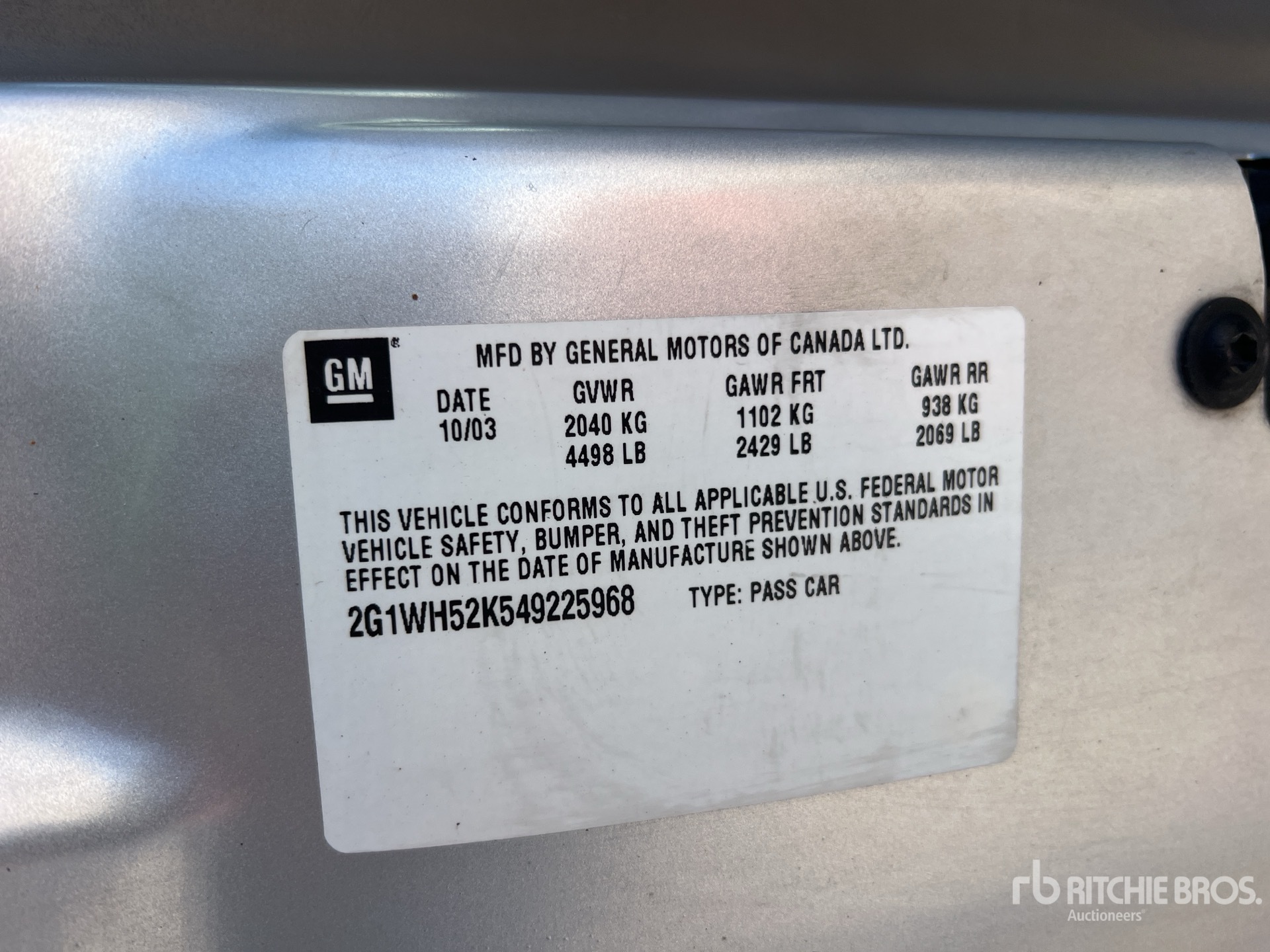 General Appearance with Seriennummer / FIN