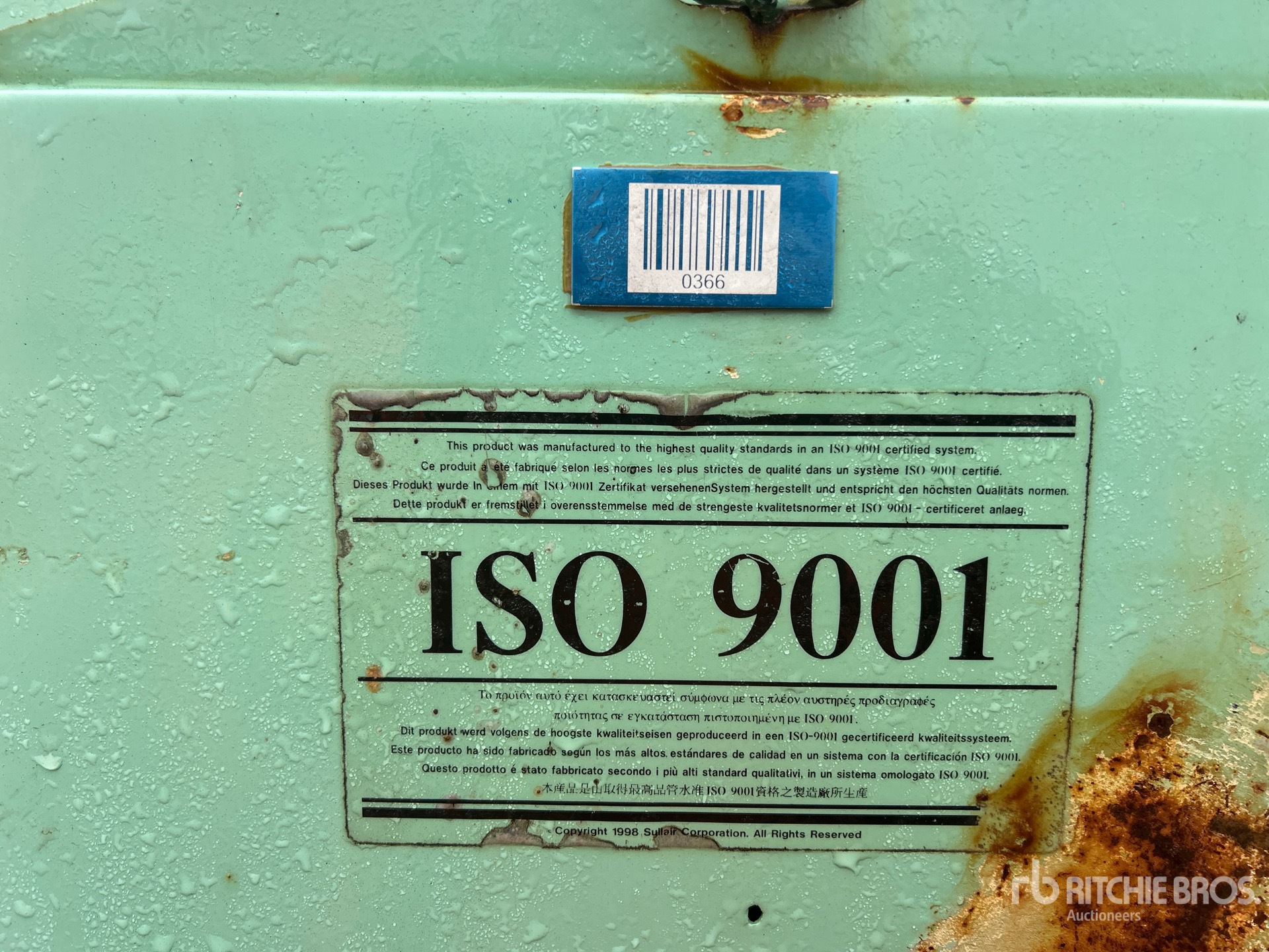 General Appearance with Unit Serial Number