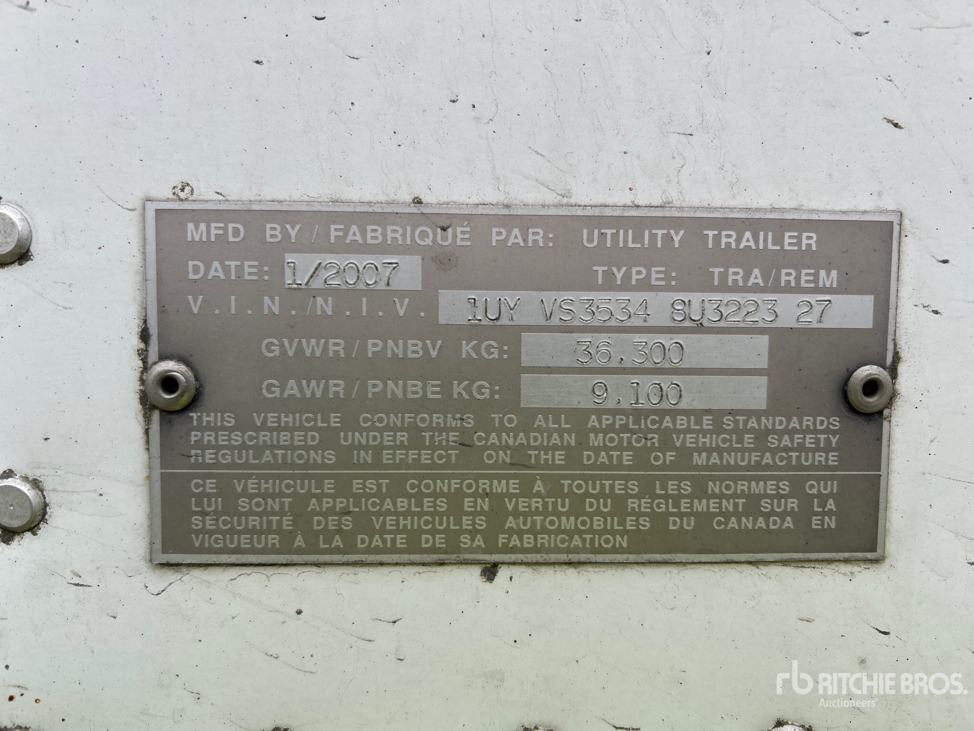 General Appearance with Seriennummer / FIN