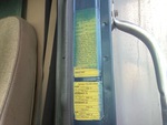 General Appearance with Motor Vehicle Safety Standards Label