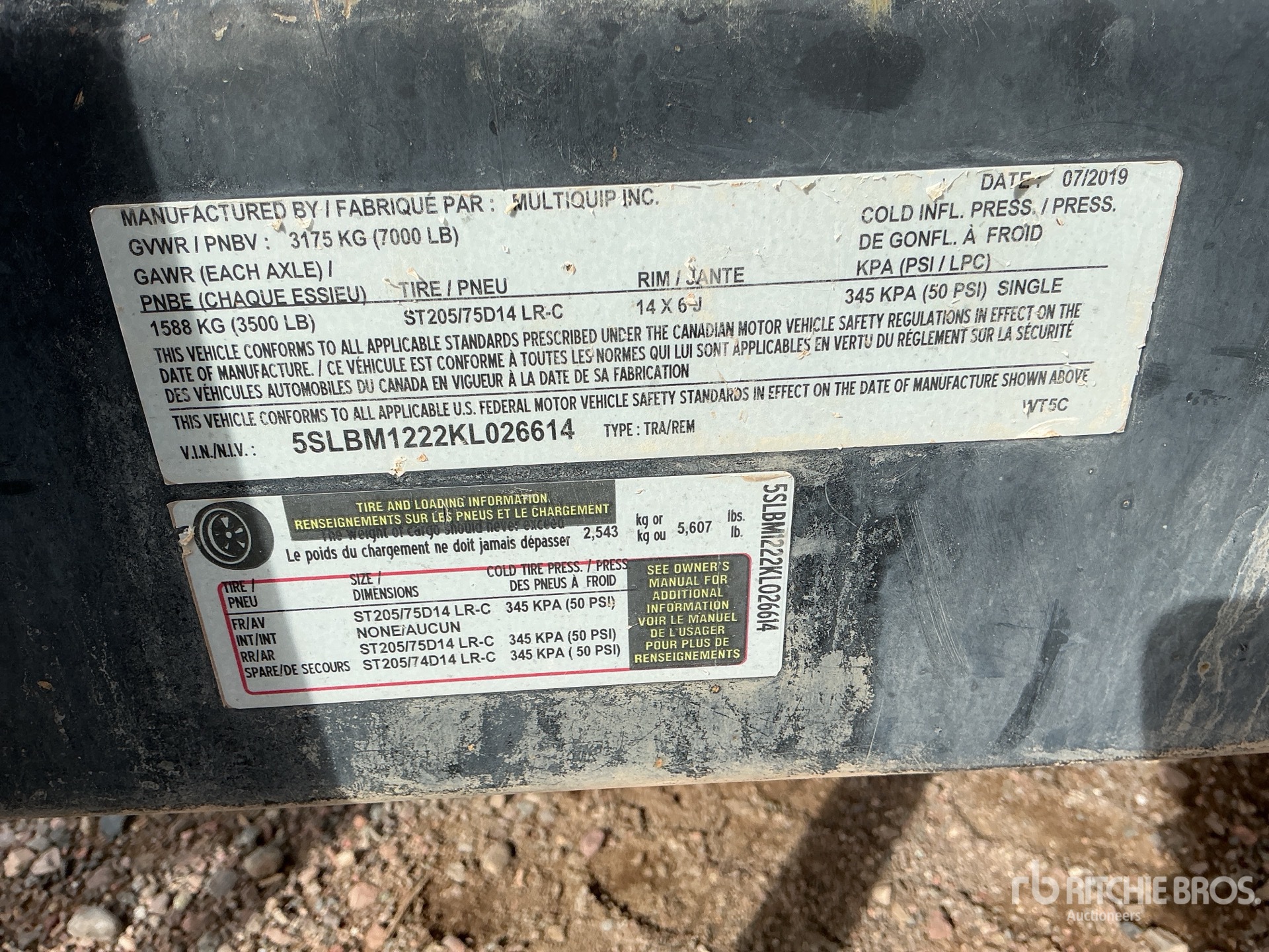 General Appearance with Numéro de série/Numéro d'identification du véhicule automobile