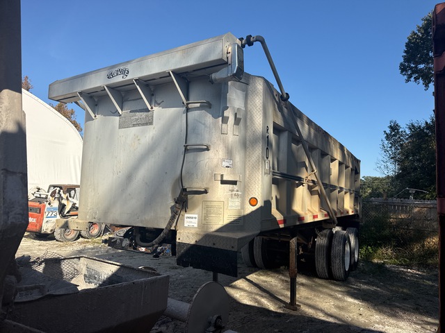 1995 Travis 24 ft T/A Frameless End Dump Trailer