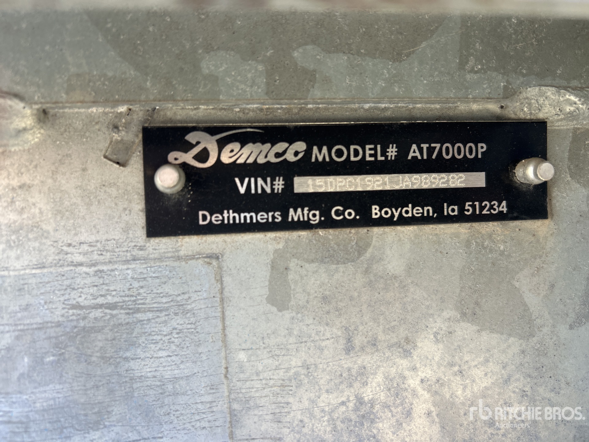 General Appearance with N.º de serie/VIN