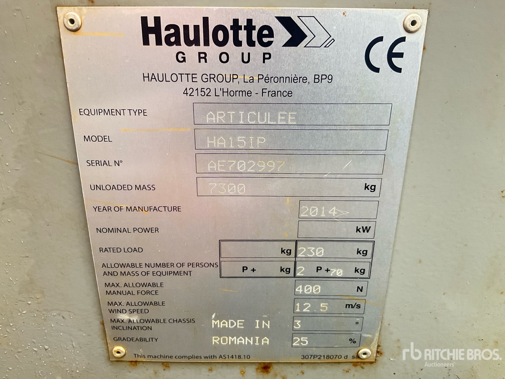 General Appearance with Numer seryjny/numer identyfikacyjny pojazdu