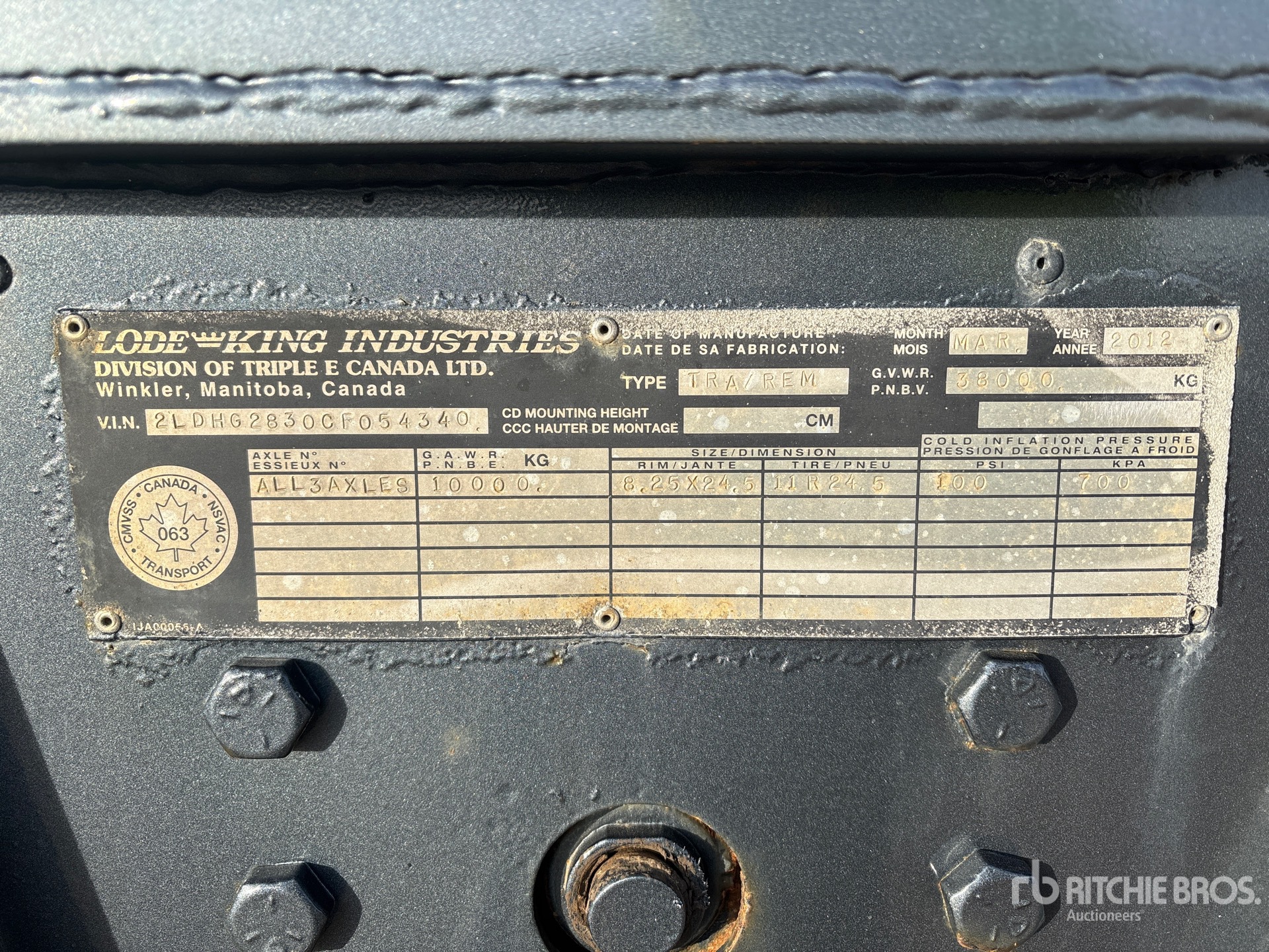 General Appearance with Seriennummer / FIN