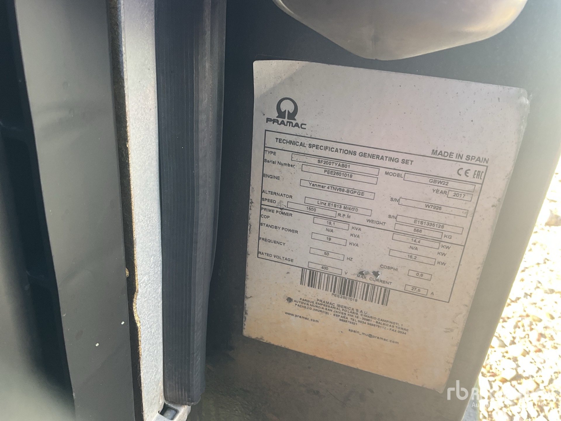 General Appearance with Seriennummer / FIN