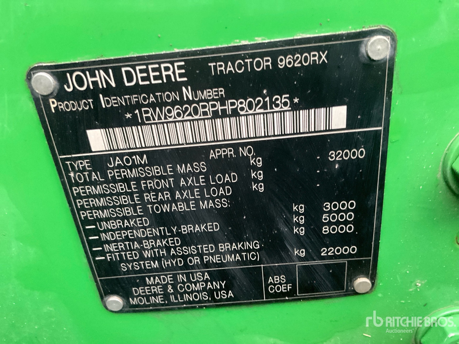 General Appearance with Numer seryjny/numer identyfikacyjny pojazdu