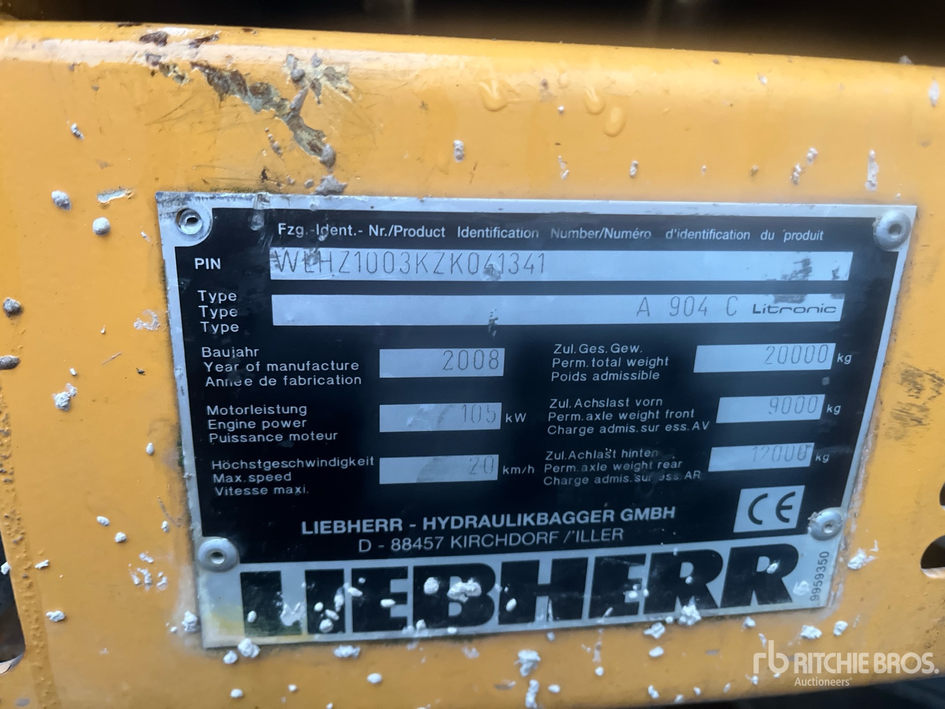 General Appearance with Numero seriale/numero d’identificazione del veicolo (VIN)