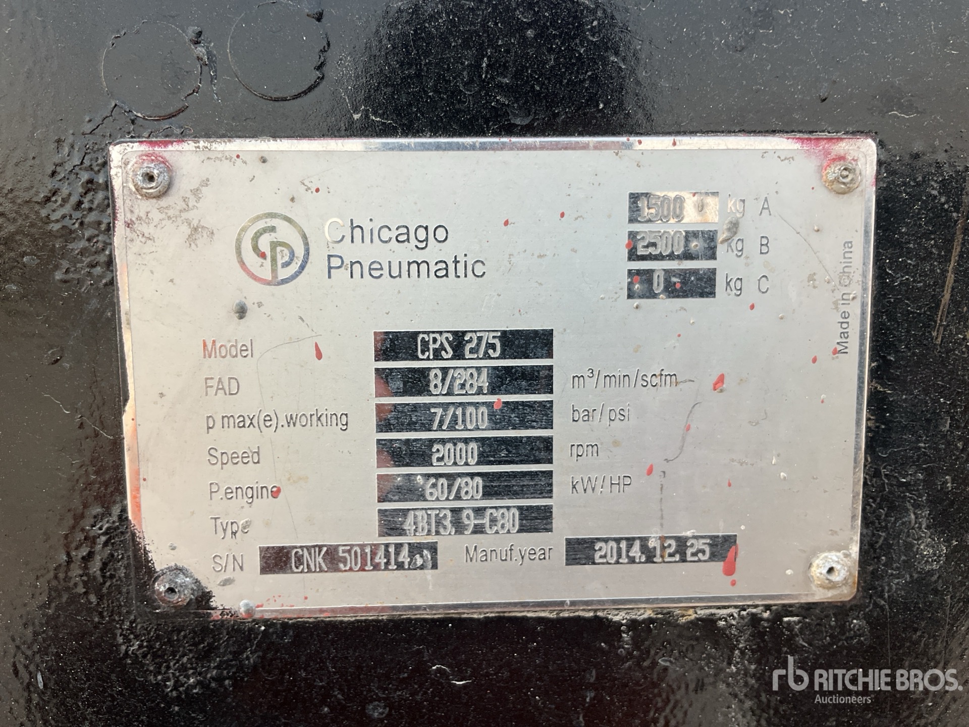 General Appearance with N.º de serie/VIN