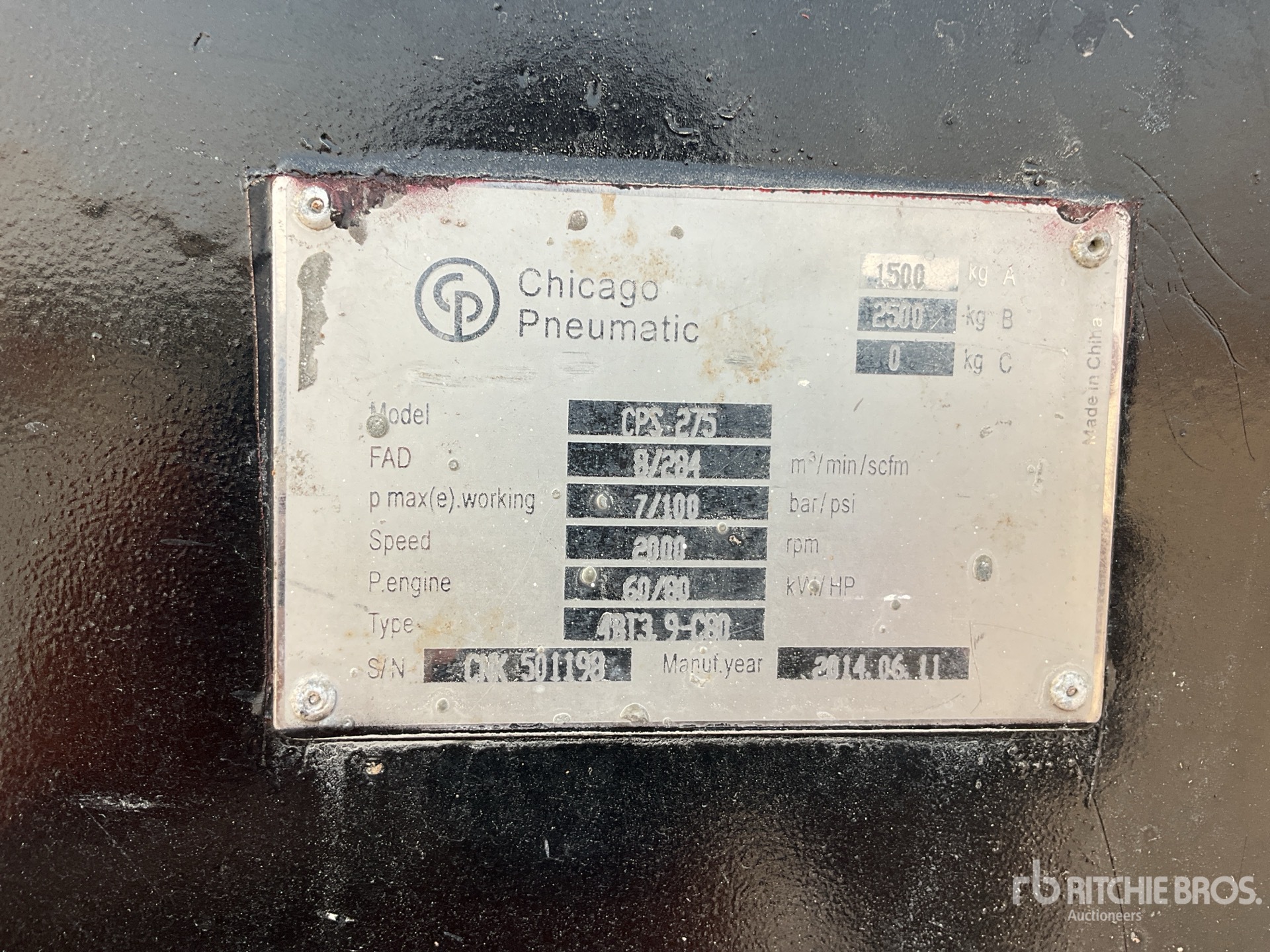 General Appearance with N.º de serie/VIN