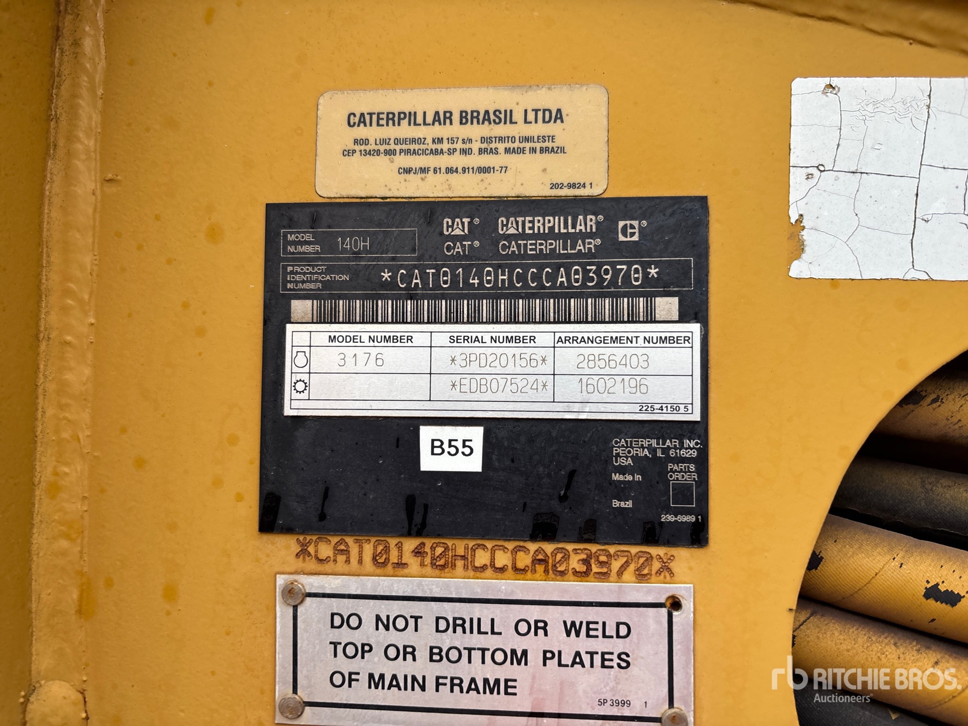 General Appearance with N.º de serie/VIN