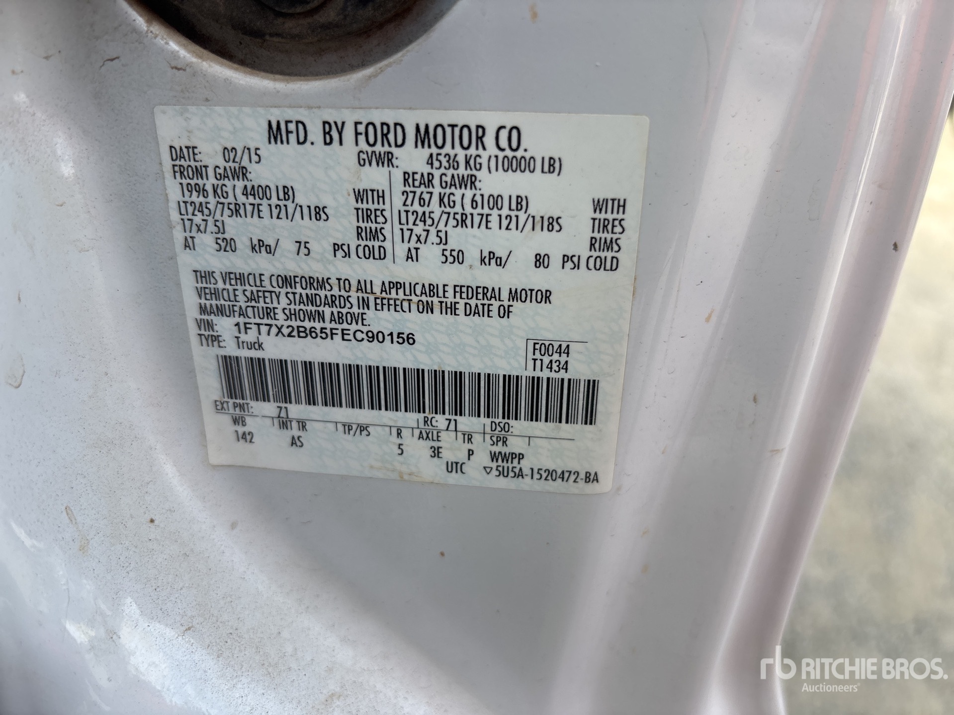 General Appearance with Numer seryjny/numer identyfikacyjny pojazdu