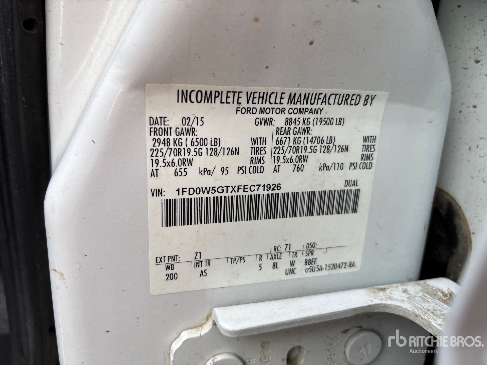 General Appearance with Numer seryjny/numer identyfikacyjny pojazdu