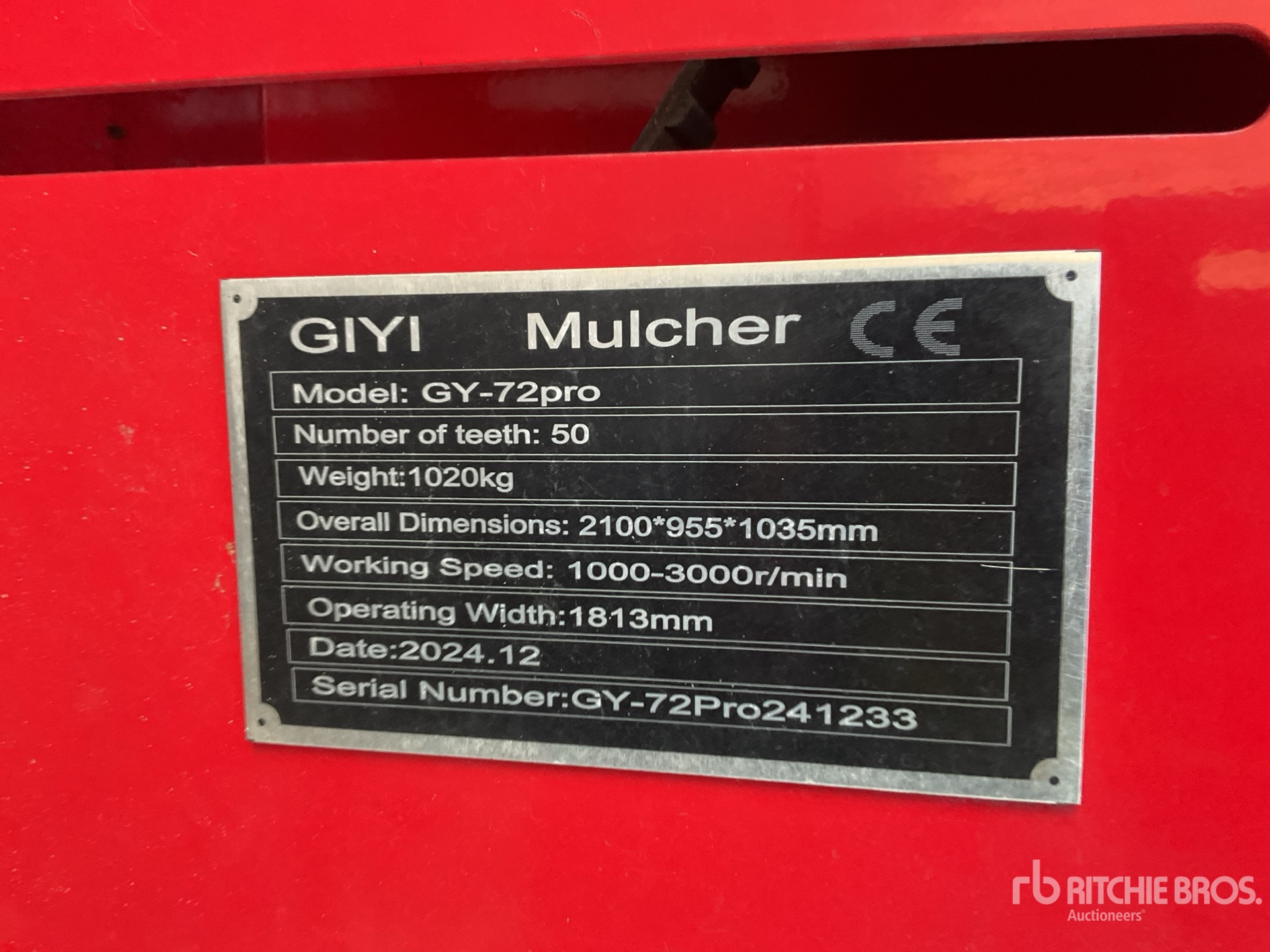 General Appearance with N.º de serie/VIN