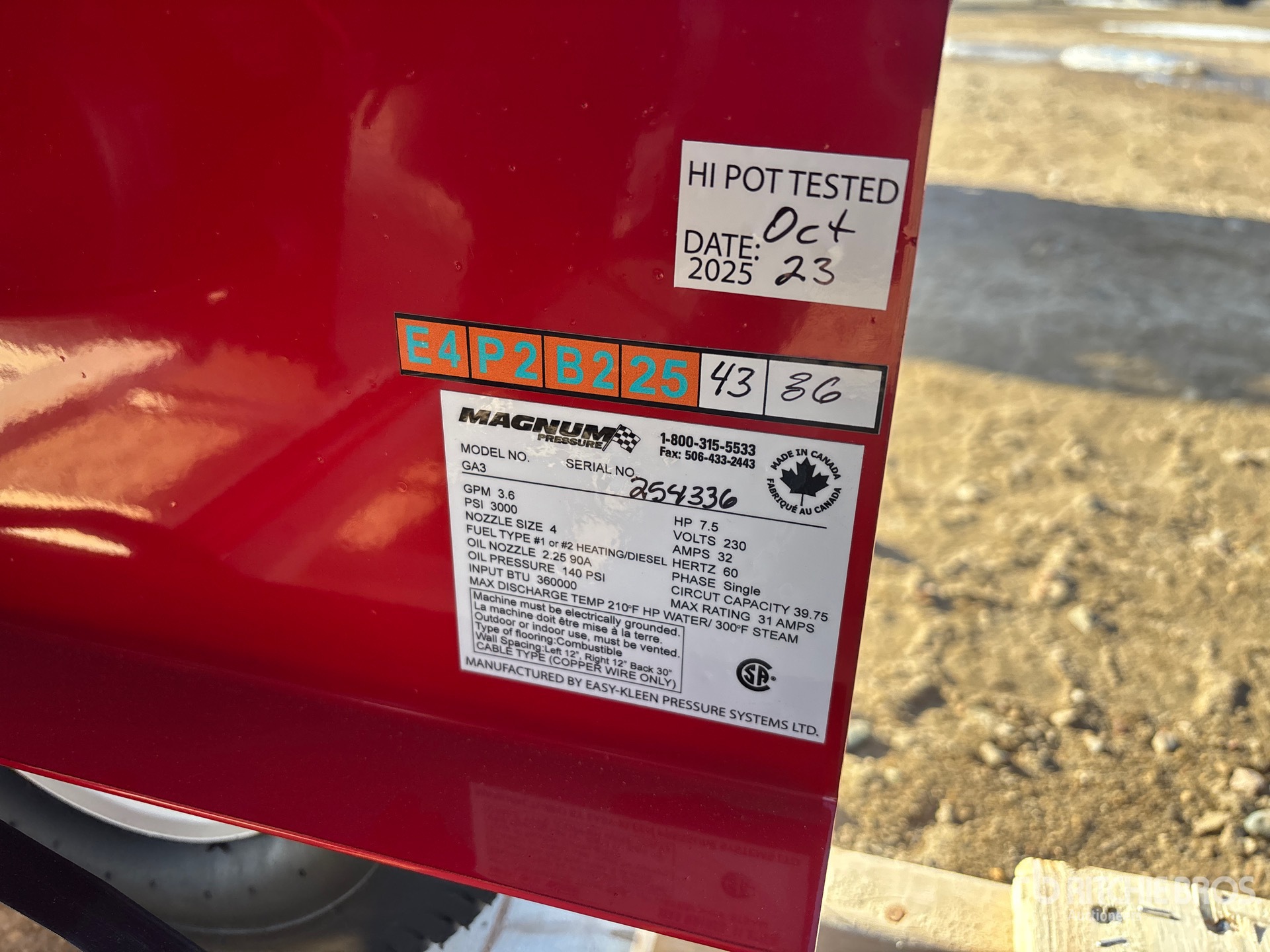 General Appearance with Seriennummer / FIN