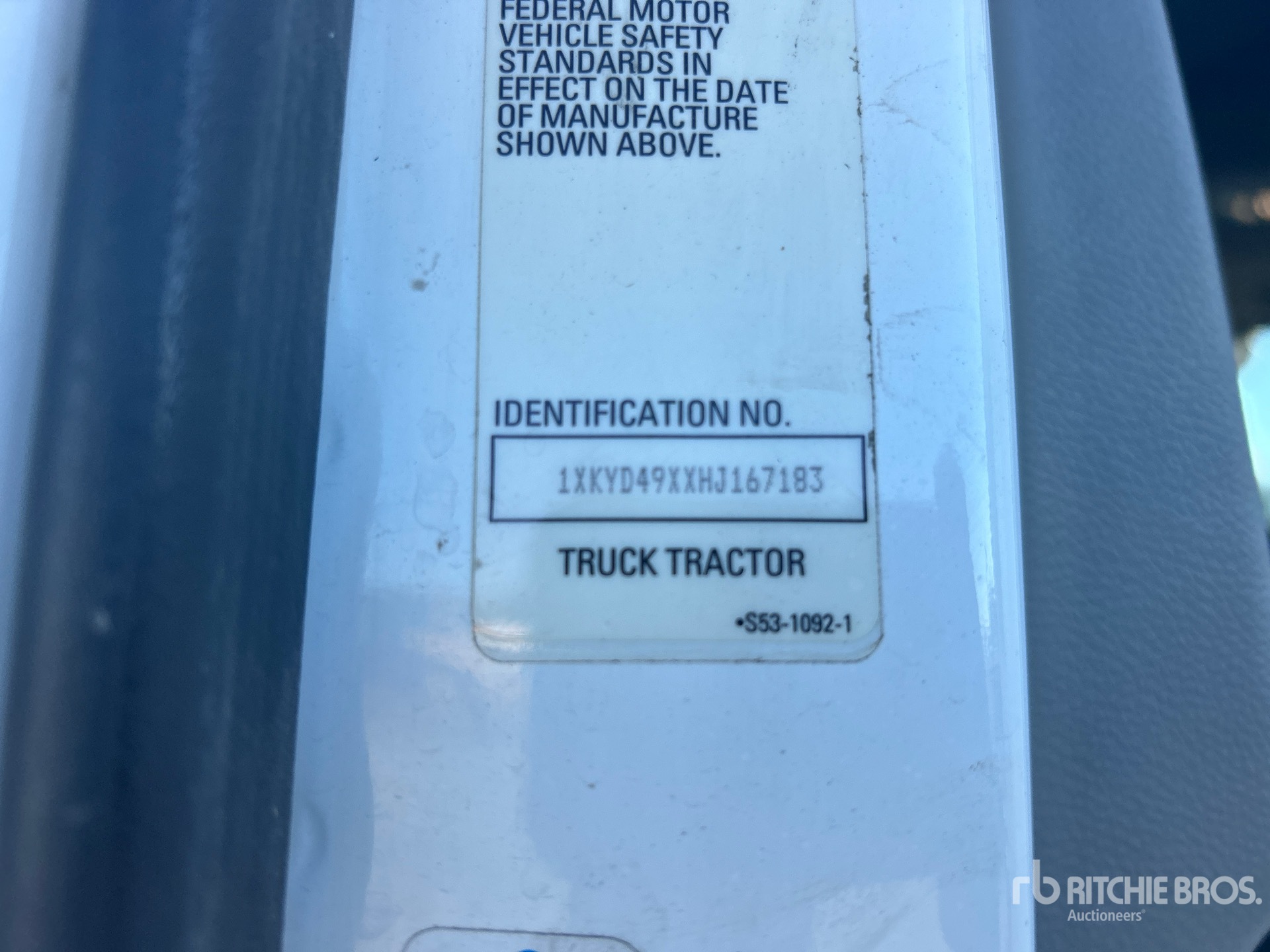 General Appearance with Numer seryjny/numer identyfikacyjny pojazdu