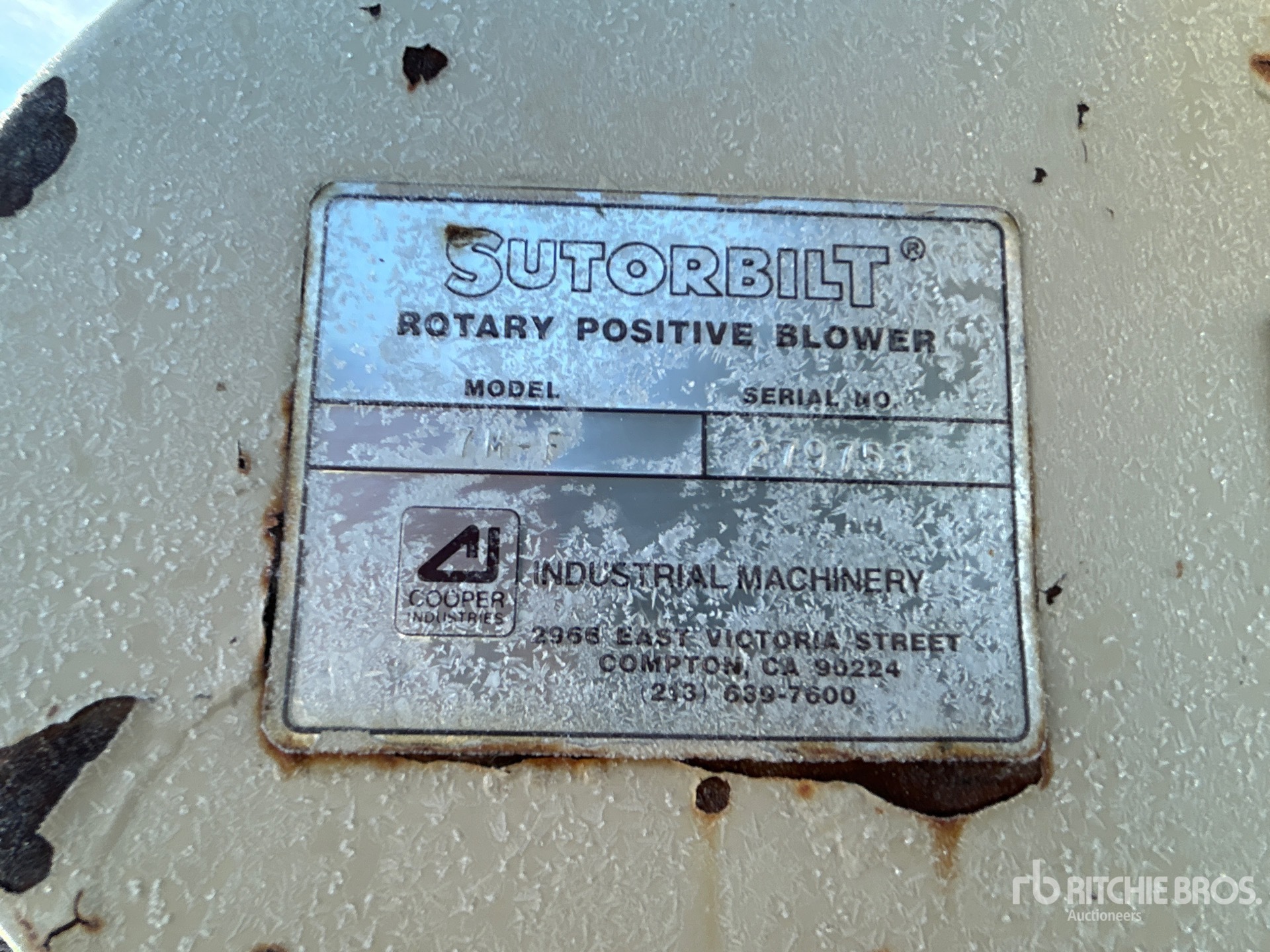 General Appearance with N.º de serie/VIN