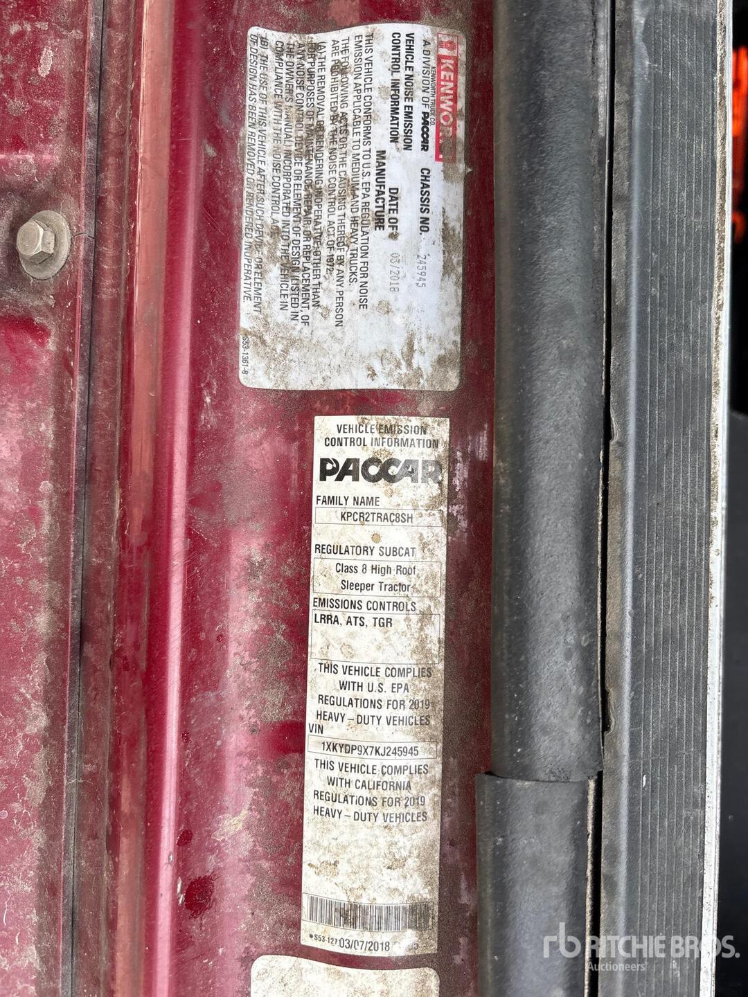 General Appearance with N.º de serie/VIN