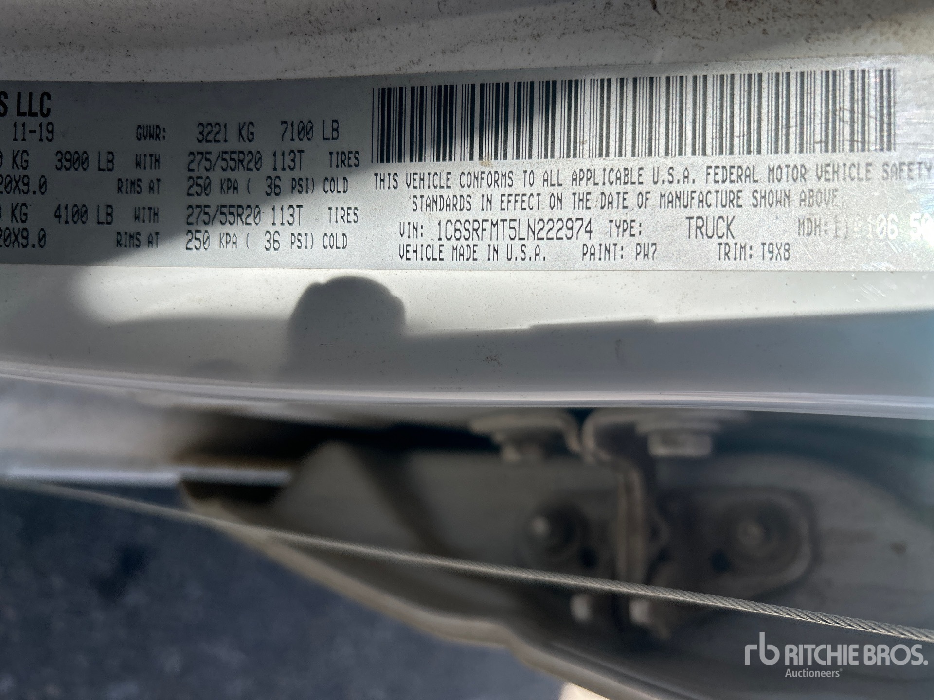 General Appearance with Second Serial Number/VIN Photo