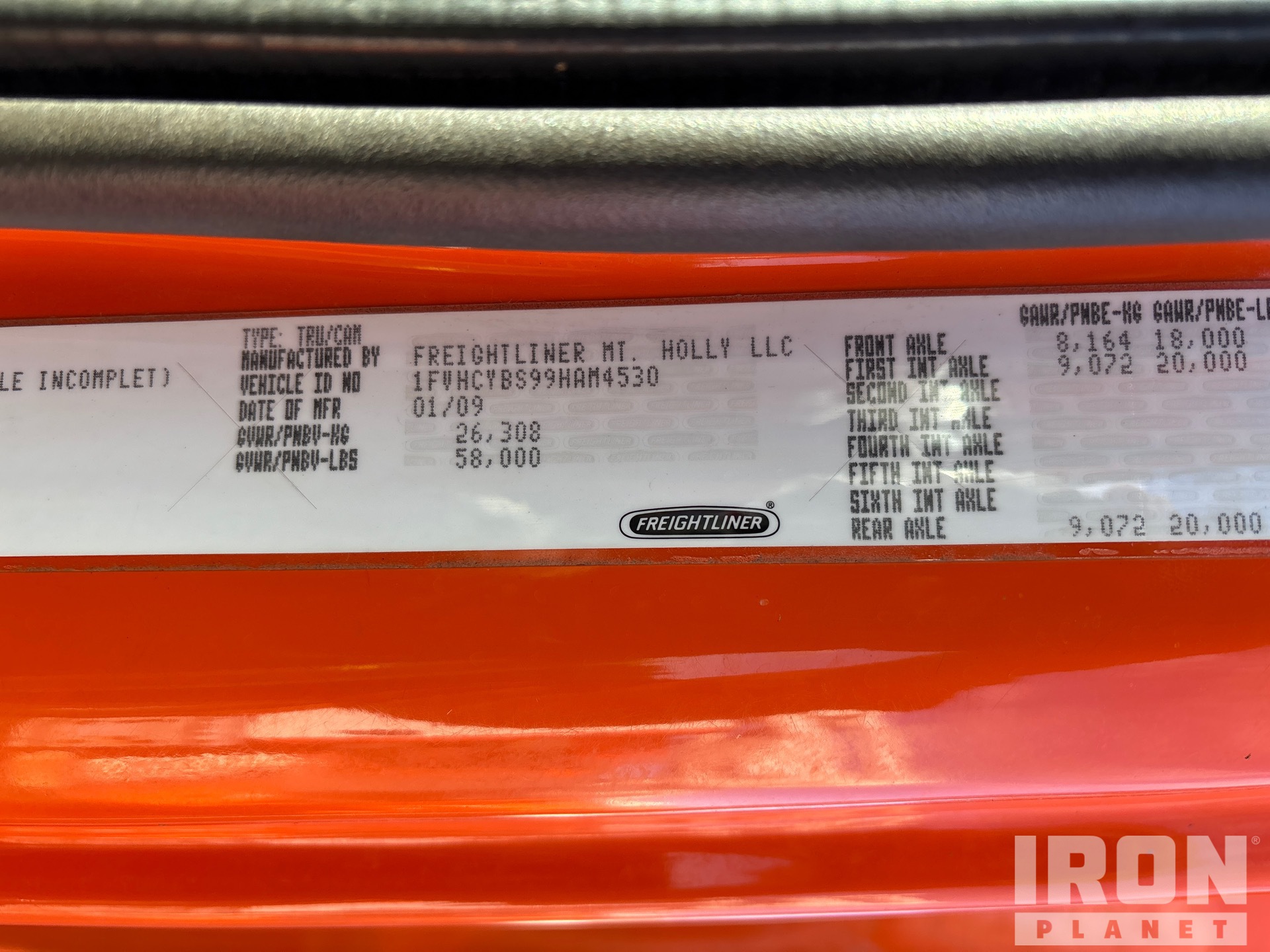 General Appearance with N.º de serie/VIN