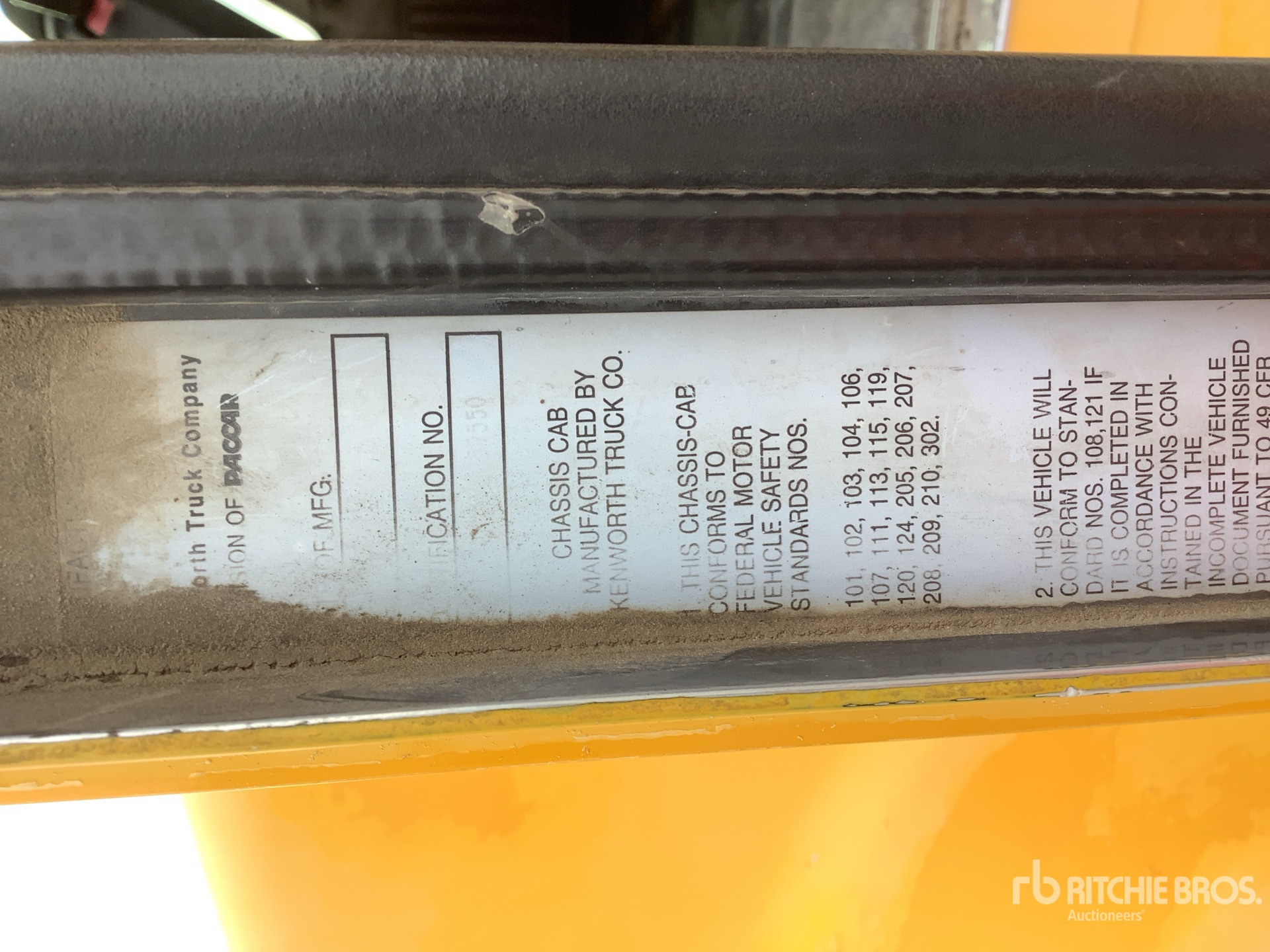 General Appearance with N.º de serie/VIN