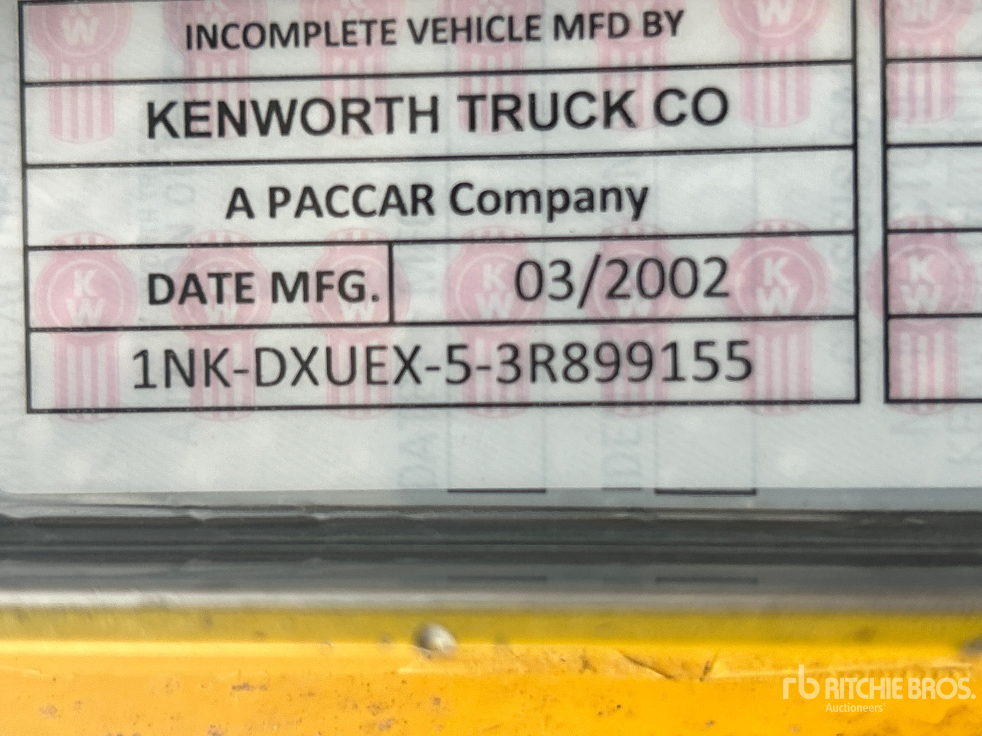 General Appearance with Numéro de série/Numéro d'identification du véhicule automobile