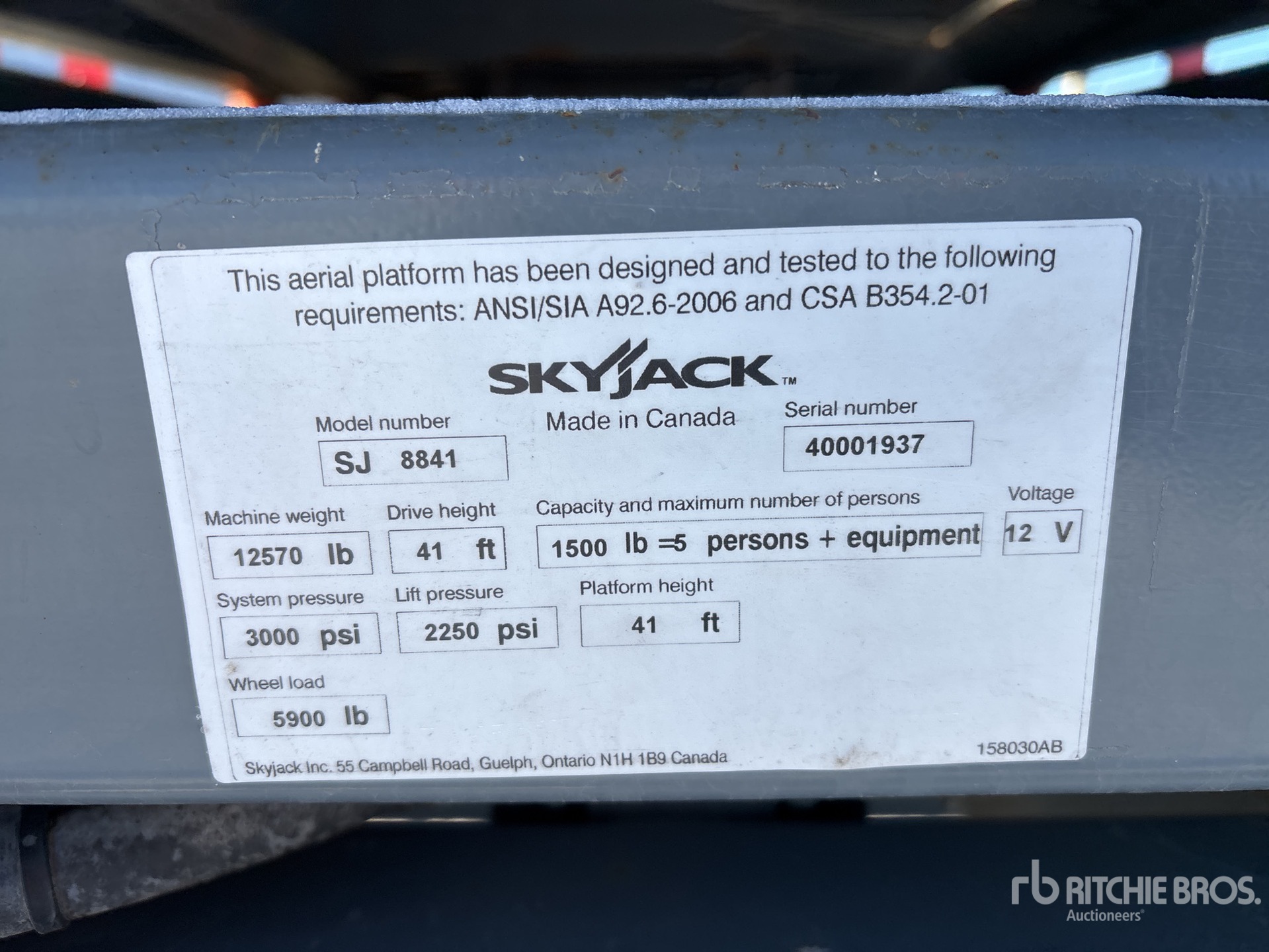 General Appearance with N.º de serie/VIN