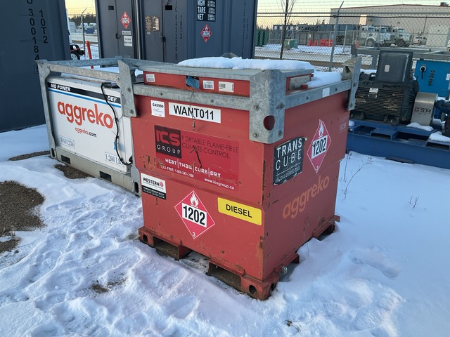 1000 L  Skid Mounted Steel Diesel Fuel Tank