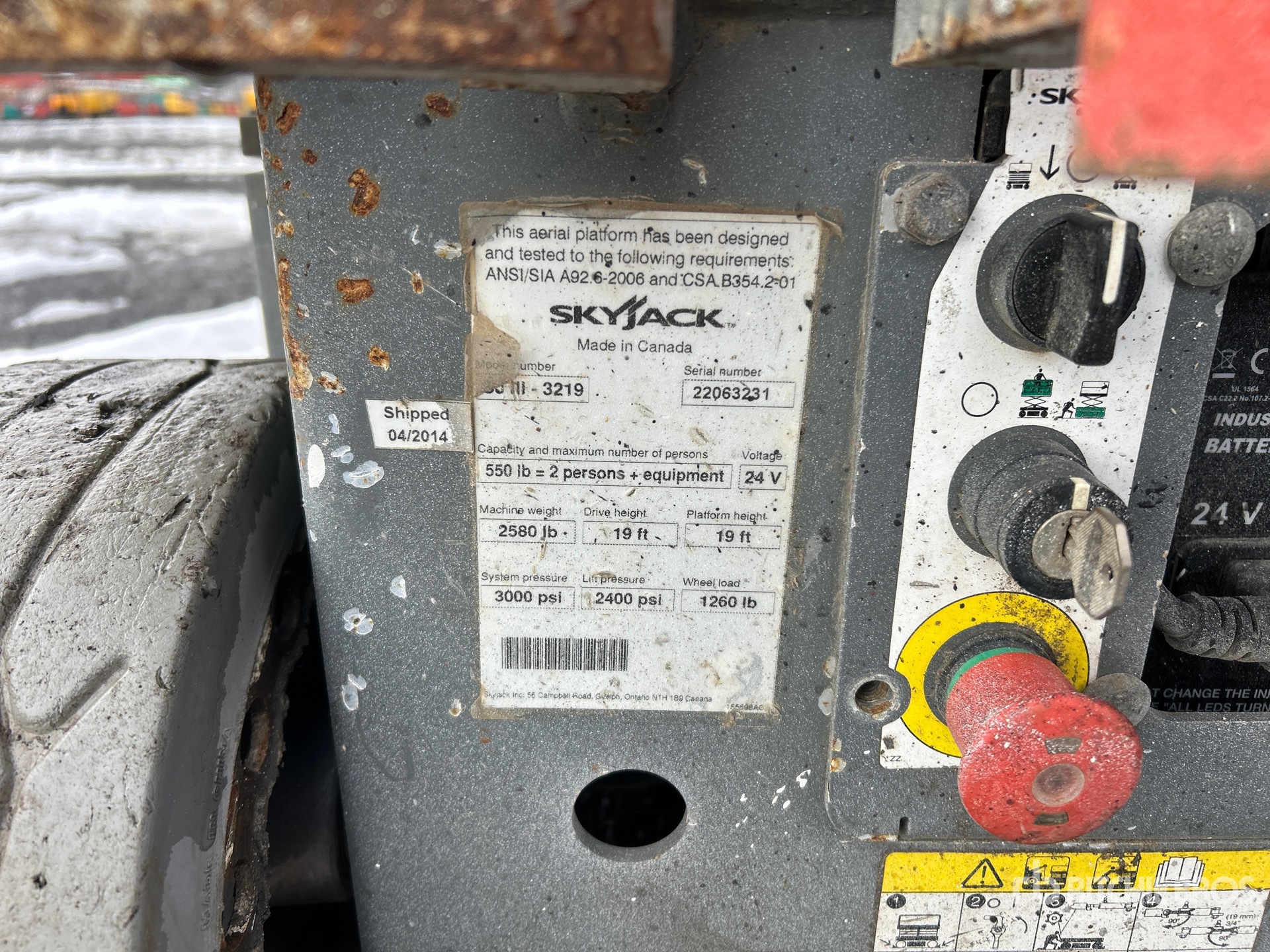 General Appearance with N.º de serie/VIN