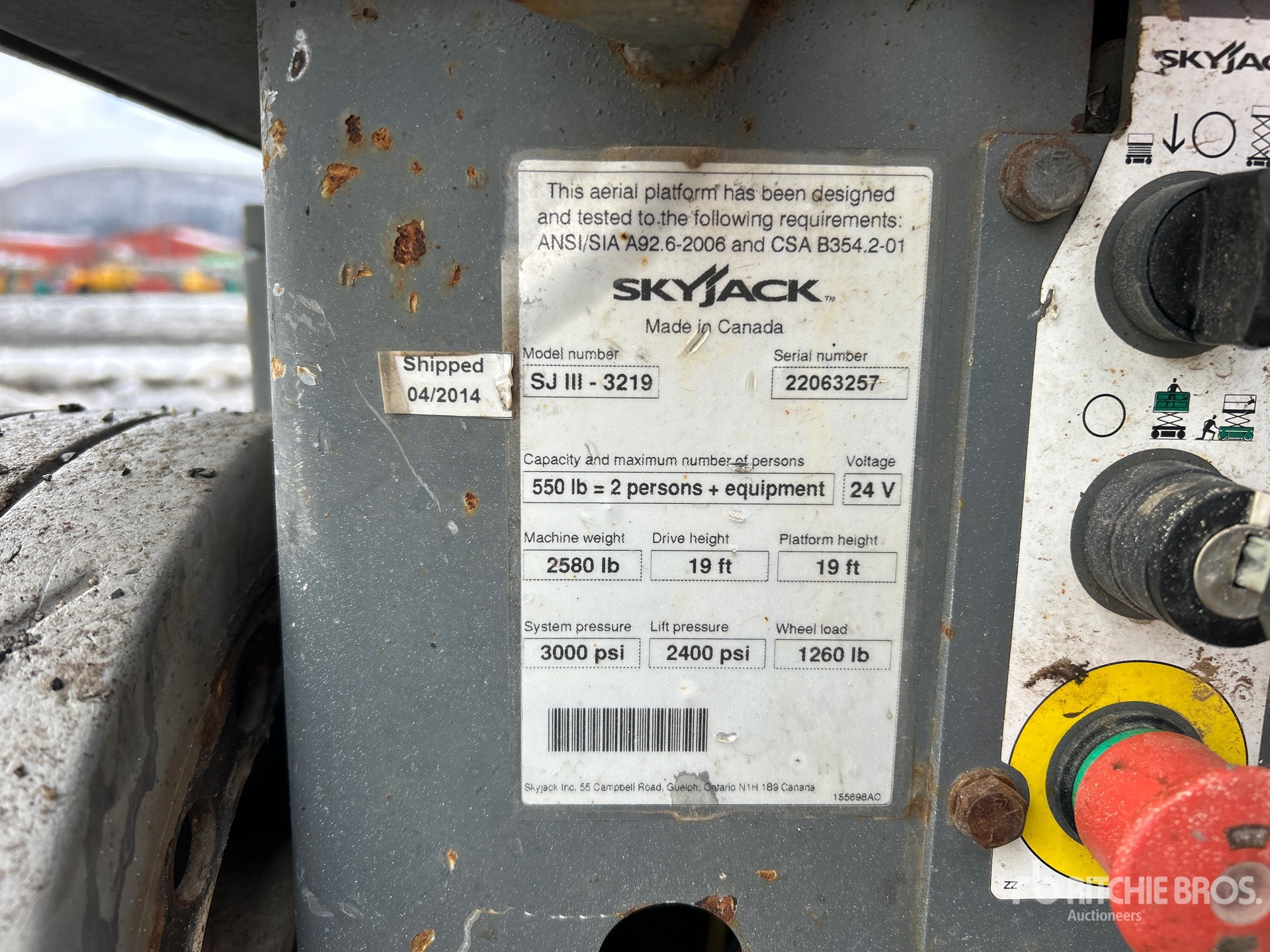 General Appearance with N.º de serie/VIN