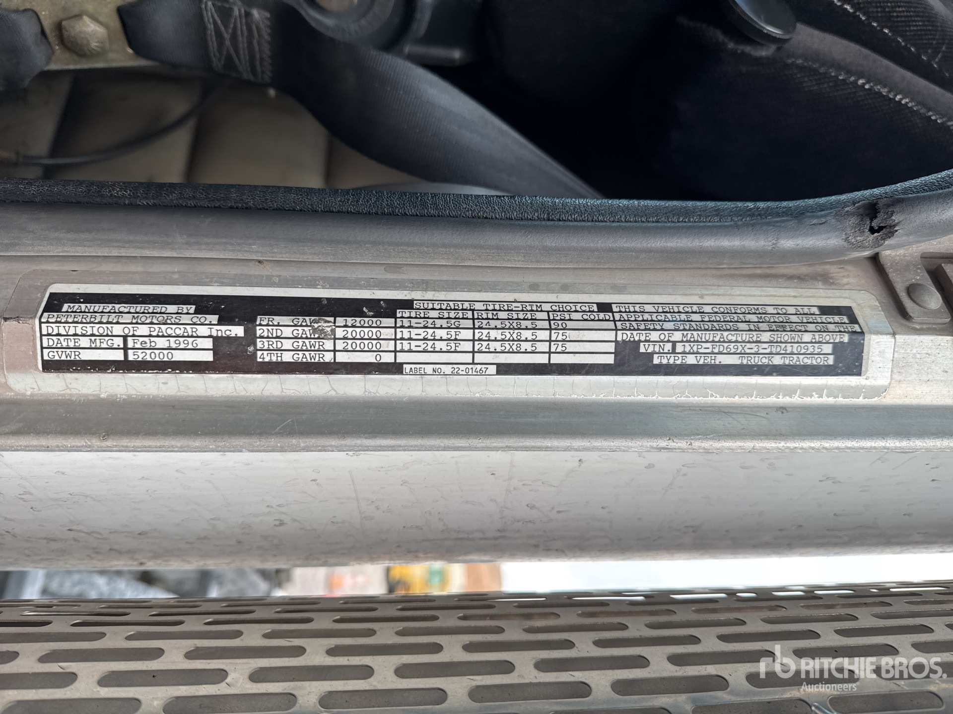 General Appearance with N.º de serie/VIN