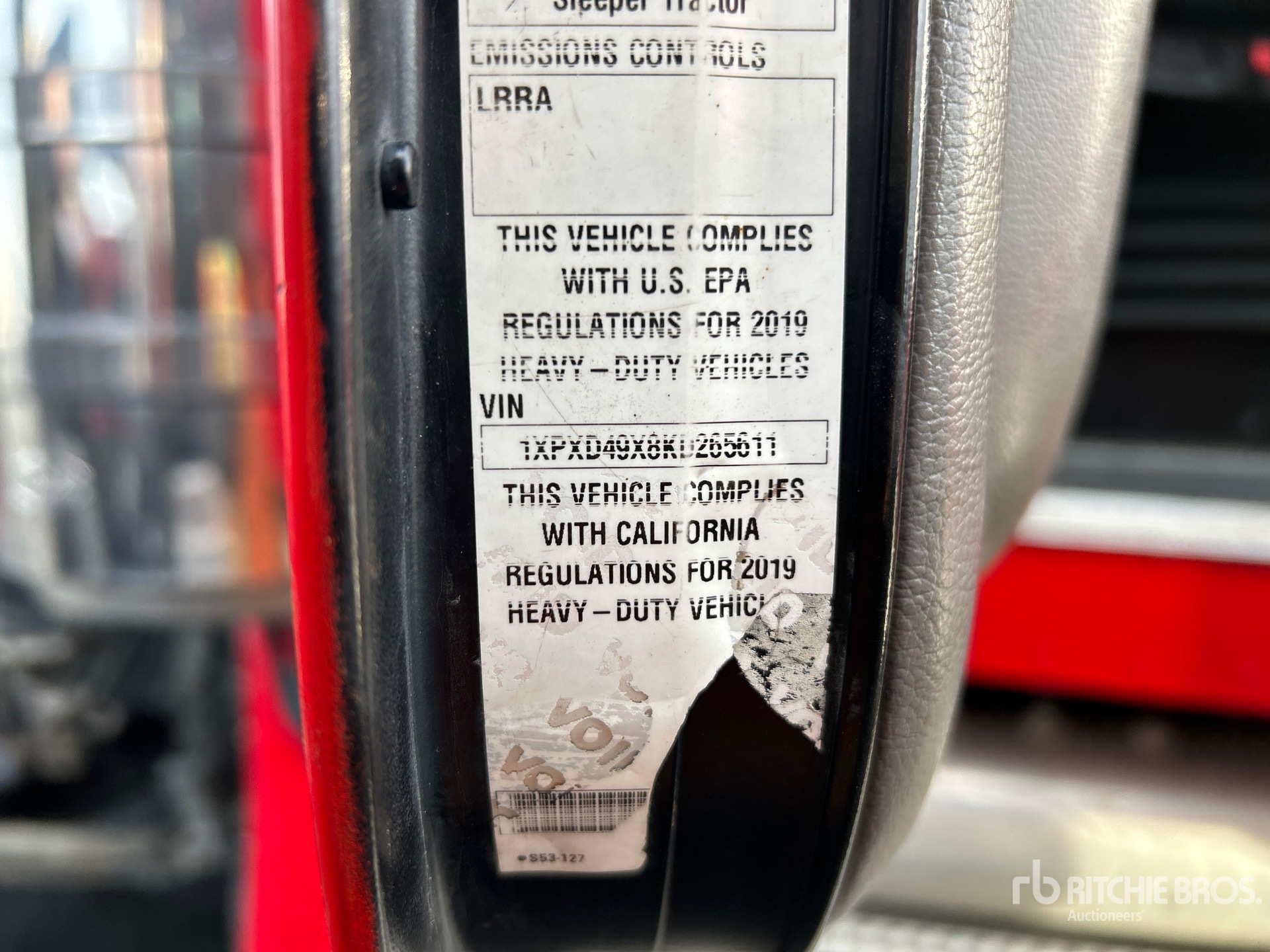 General Appearance with N.º de serie/VIN