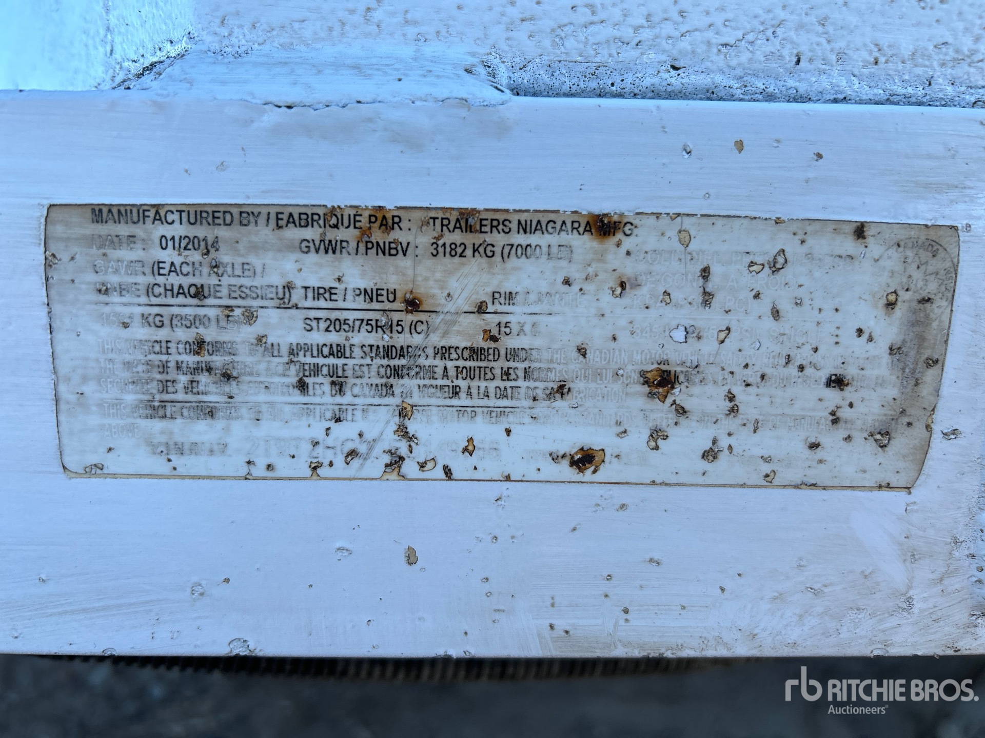 General Appearance with Numéro de série/Numéro d'identification du véhicule automobile