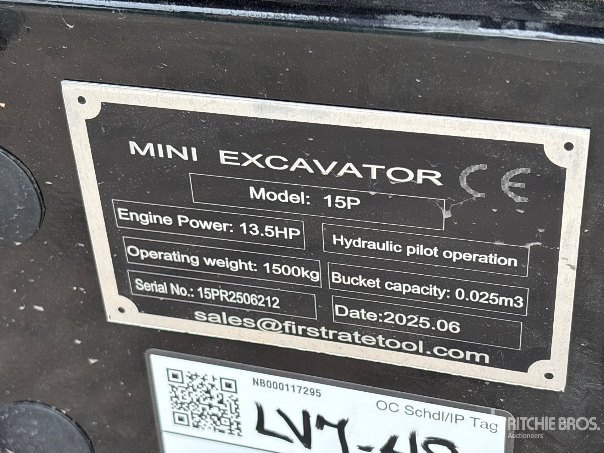 General Appearance with N.º de serie/VIN