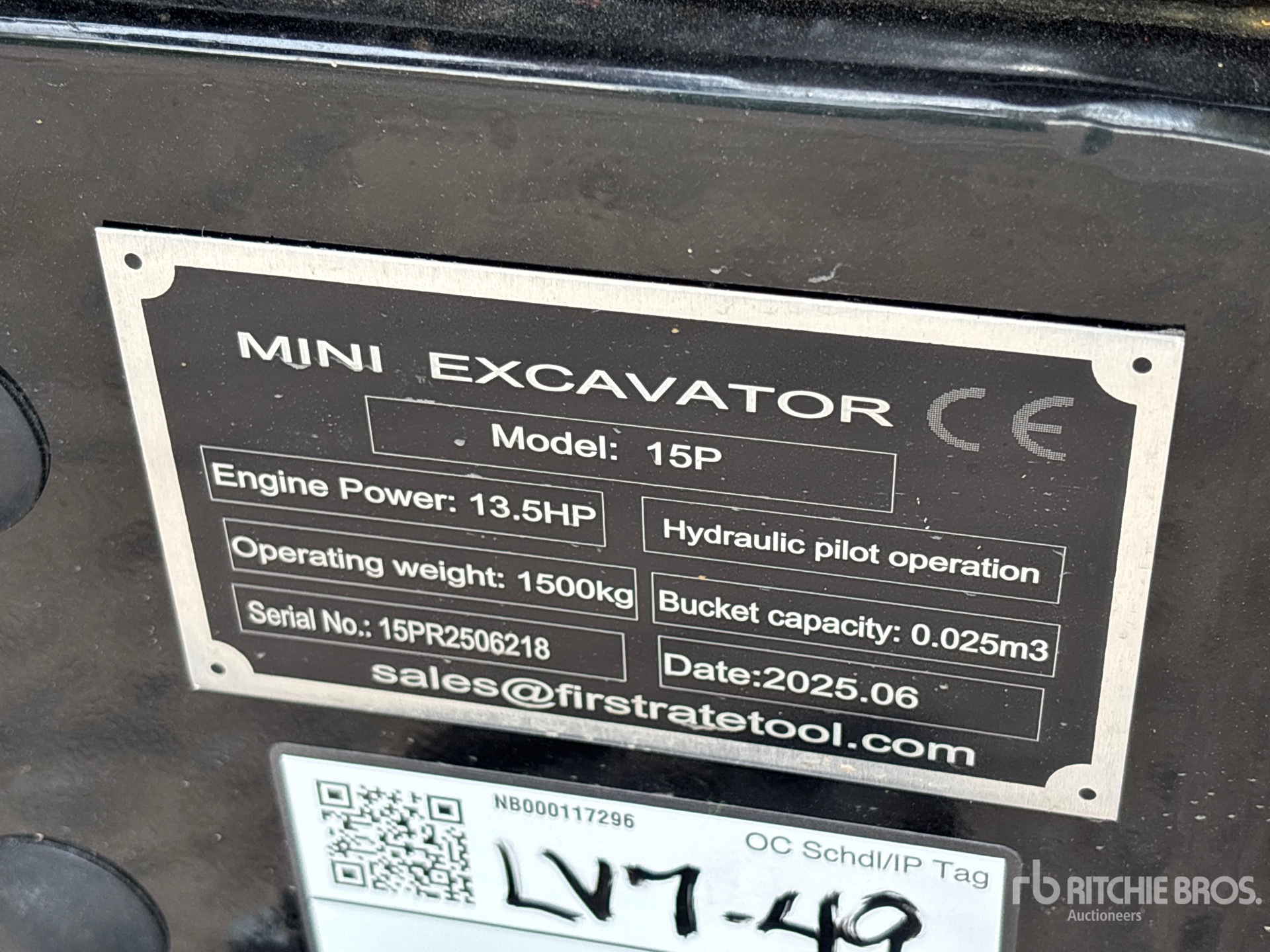 General Appearance with N.º de serie/VIN