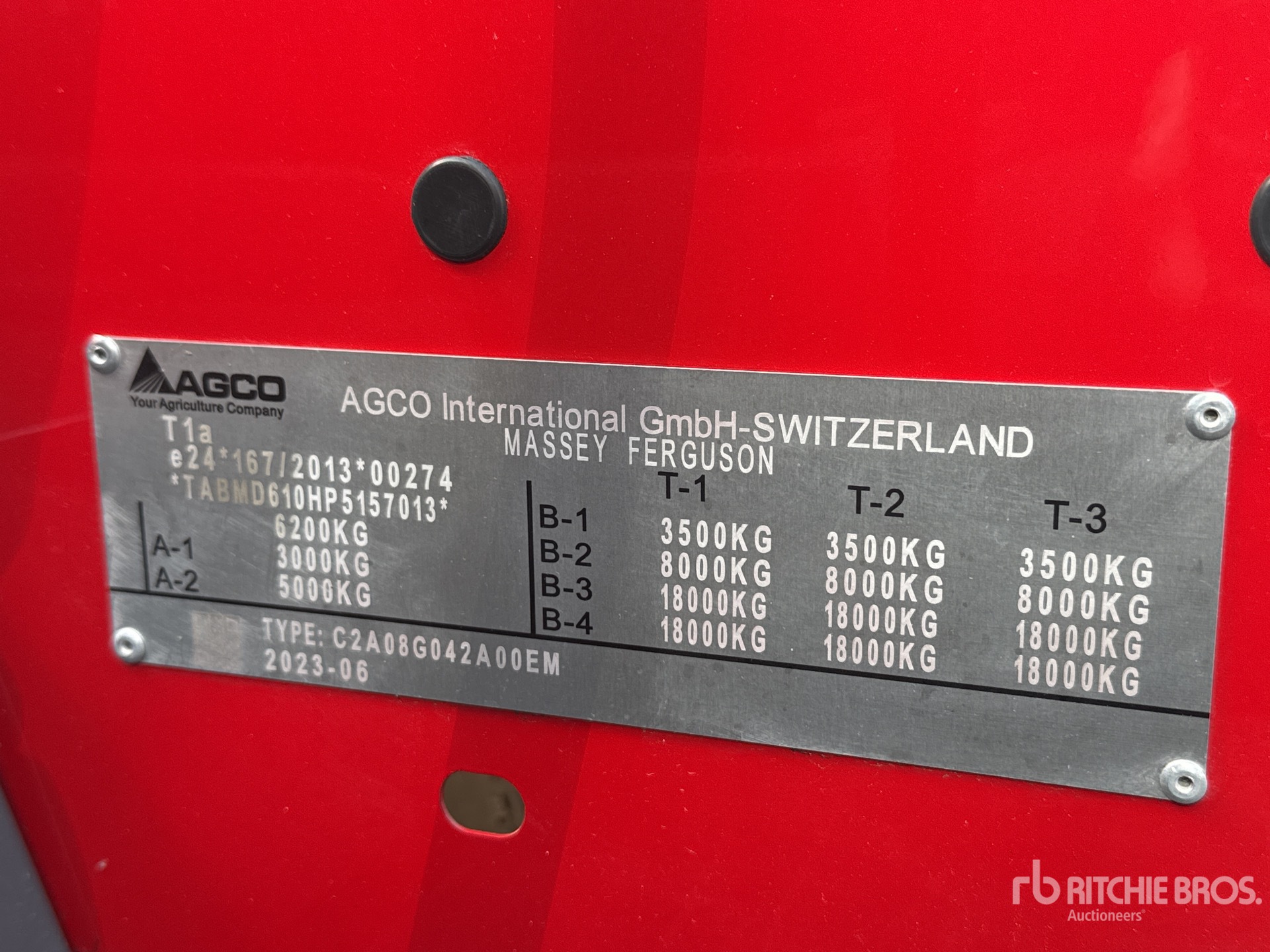 General Appearance with N.º de serie/VIN