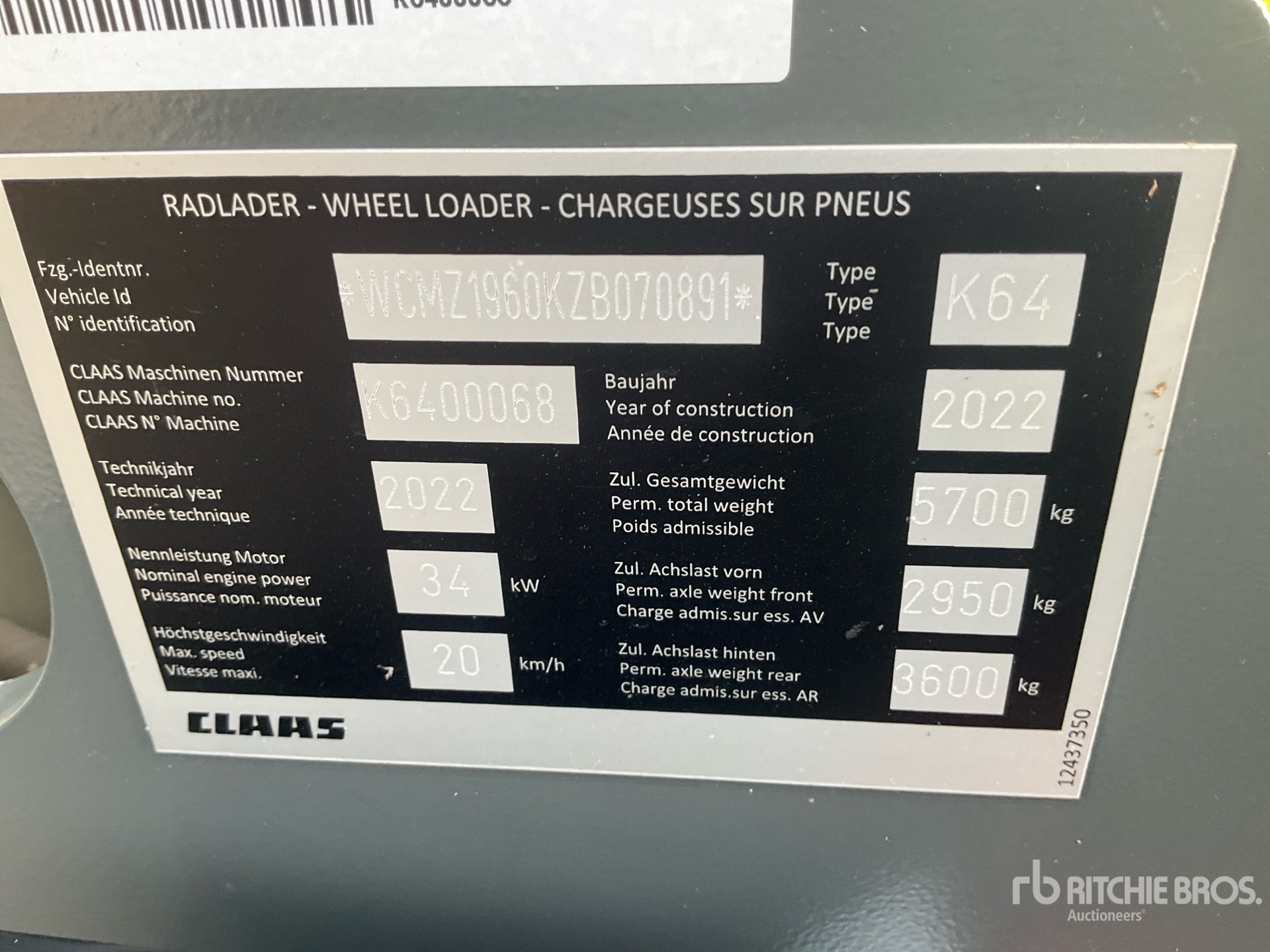 General Appearance with Seriennummer / FIN