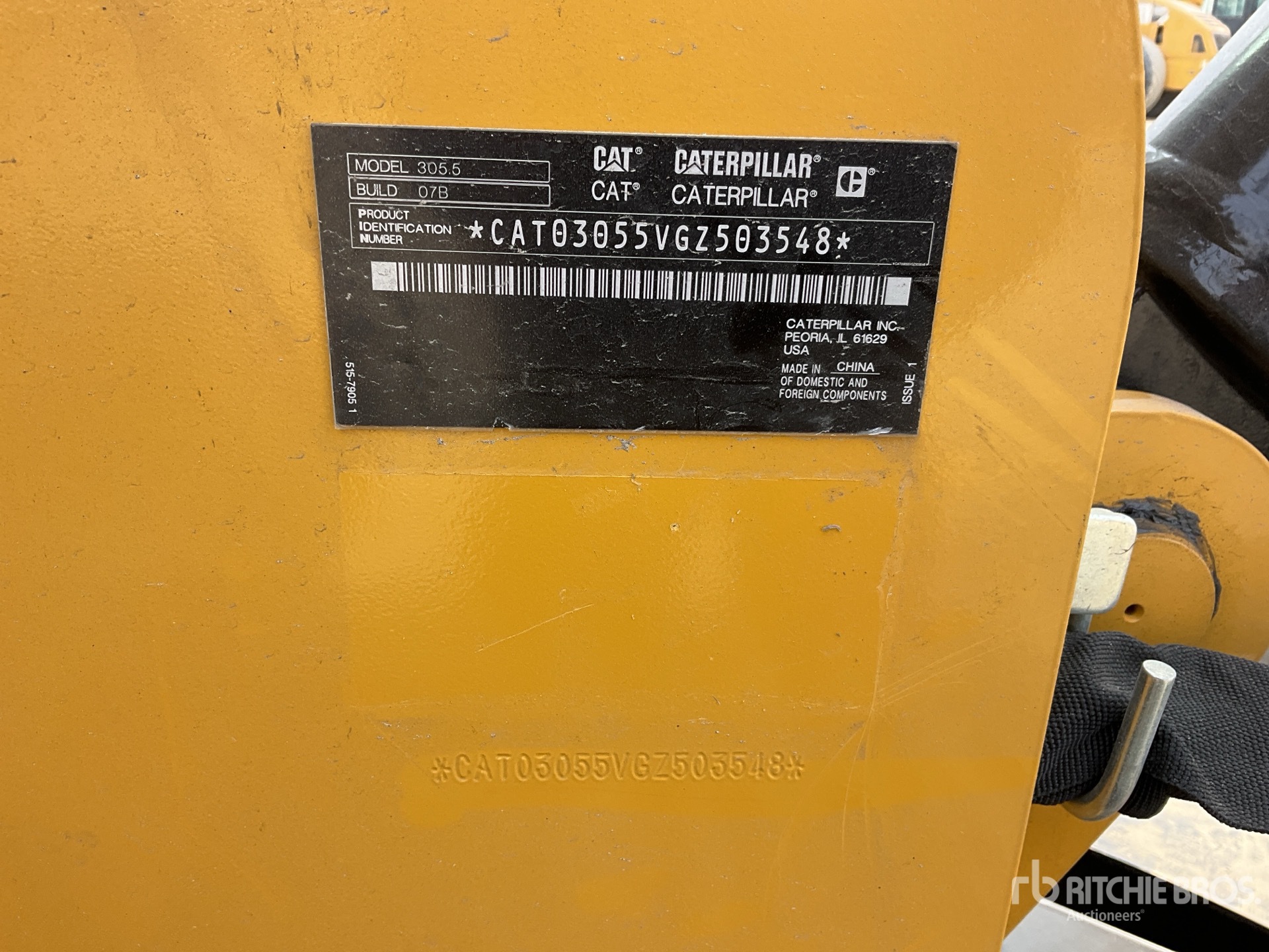 General Appearance with N.º de serie/VIN