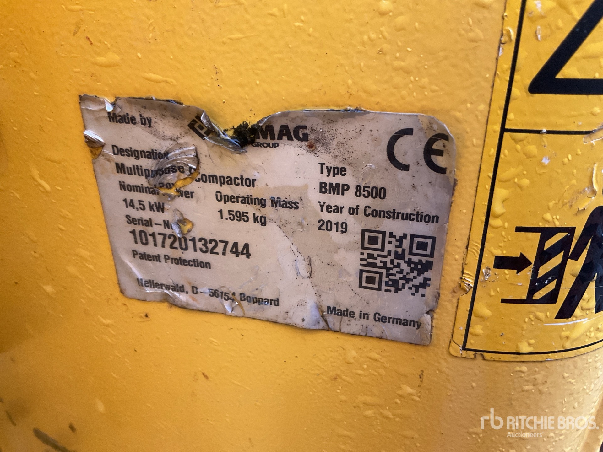 General Appearance with N.º de serie/VIN