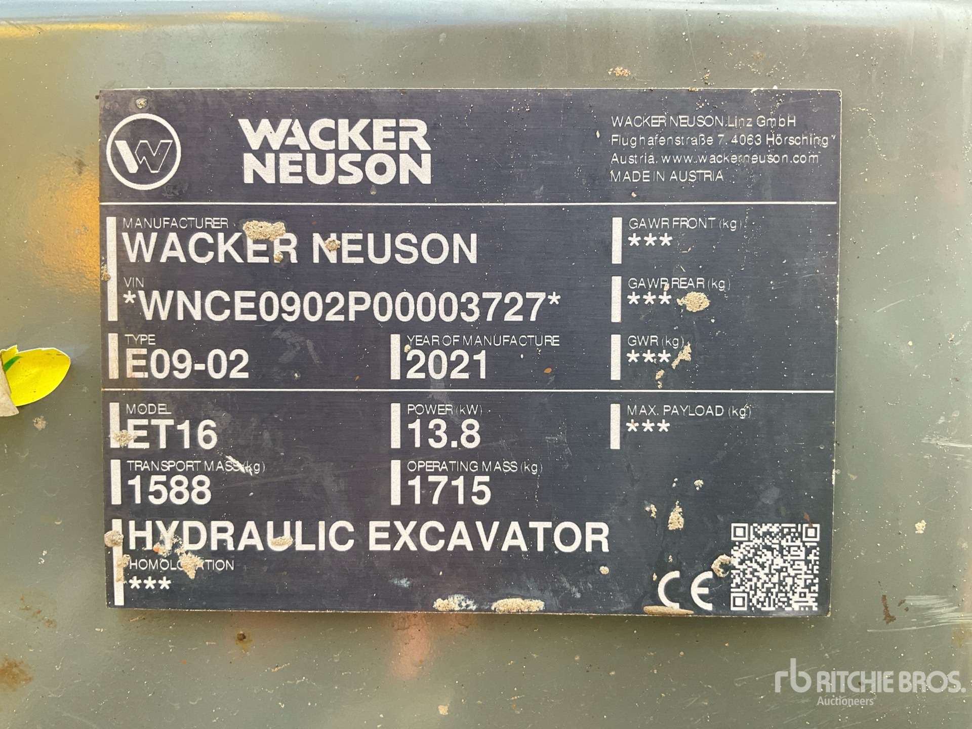 General Appearance with Numéro de série/Numéro d'identification du véhicule automobile