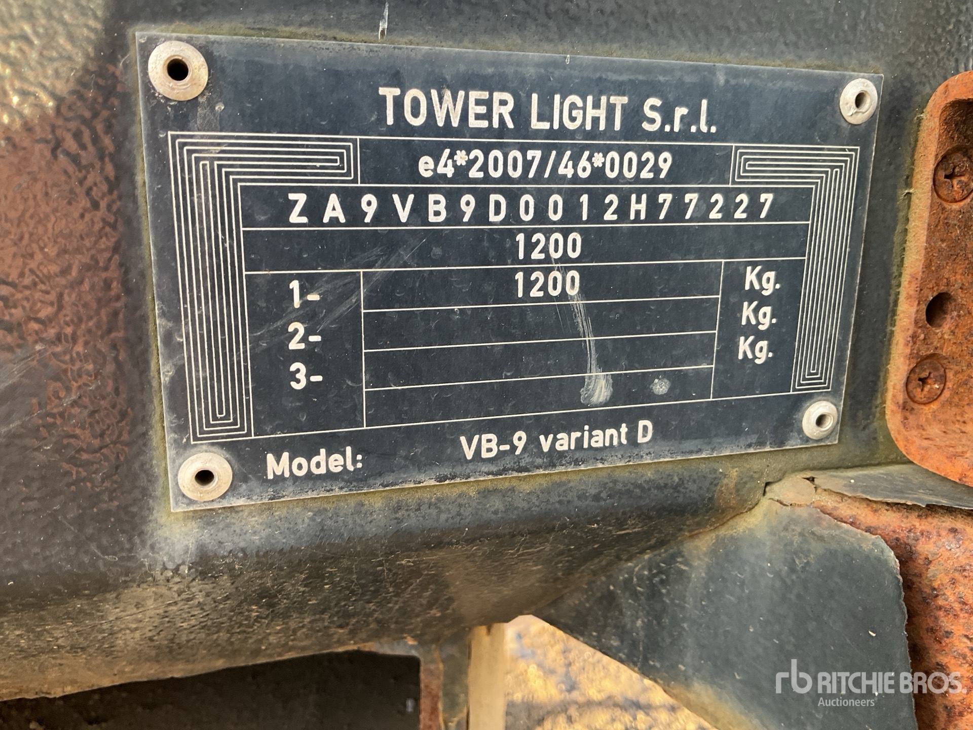 General Appearance with N.º de serie/VIN