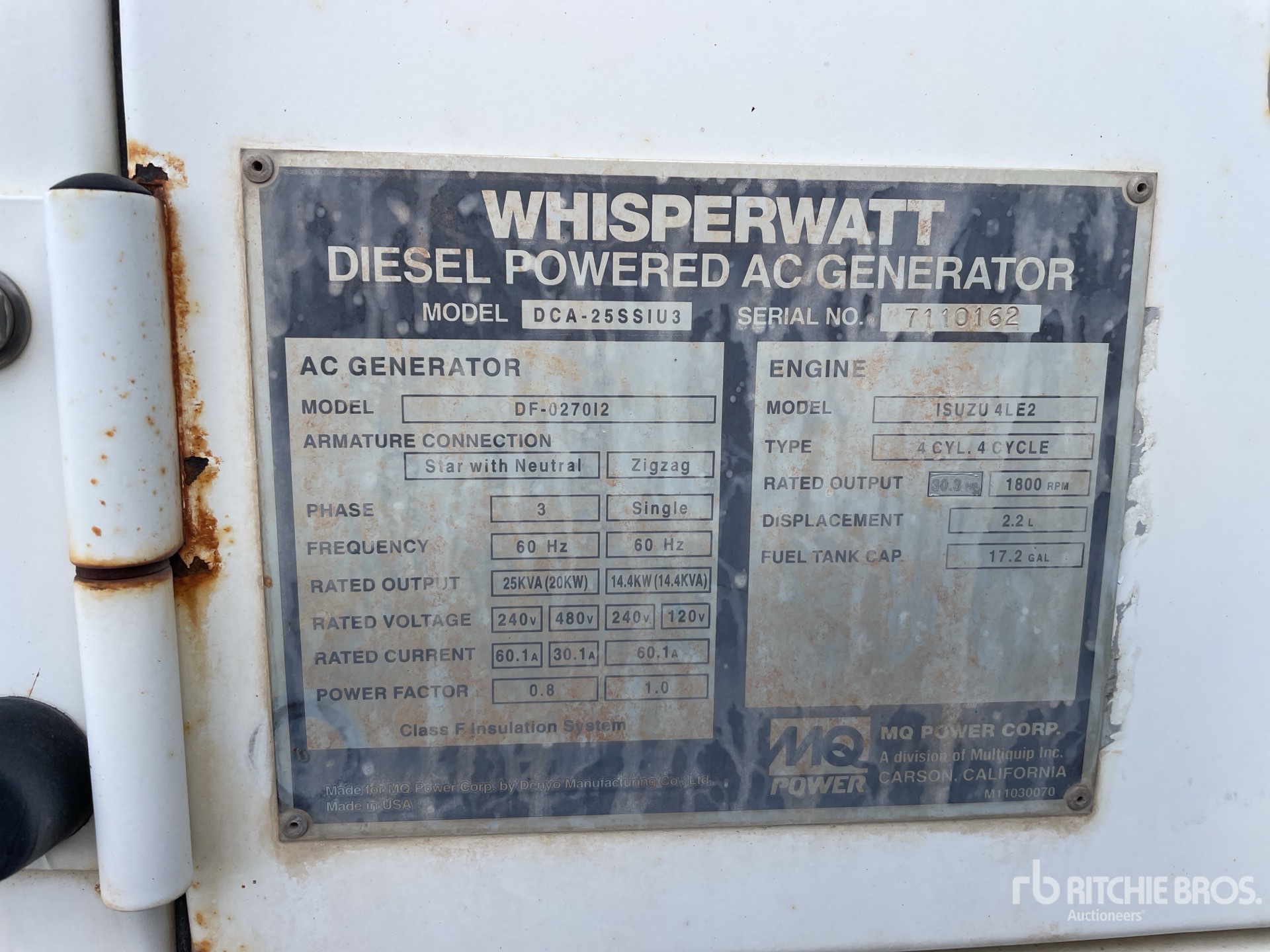 General Appearance with Numer seryjny/numer identyfikacyjny pojazdu