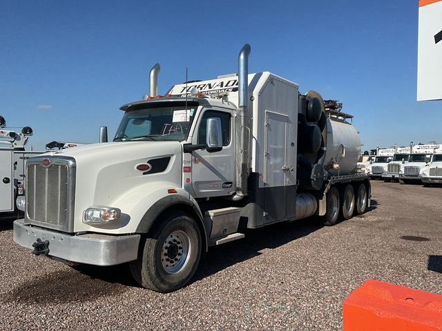 2023 Tornado Global Hydrovacs F4 Eco-Lite on 2024 Peterbilt 567 8x6 Vacuum Excavator Truck