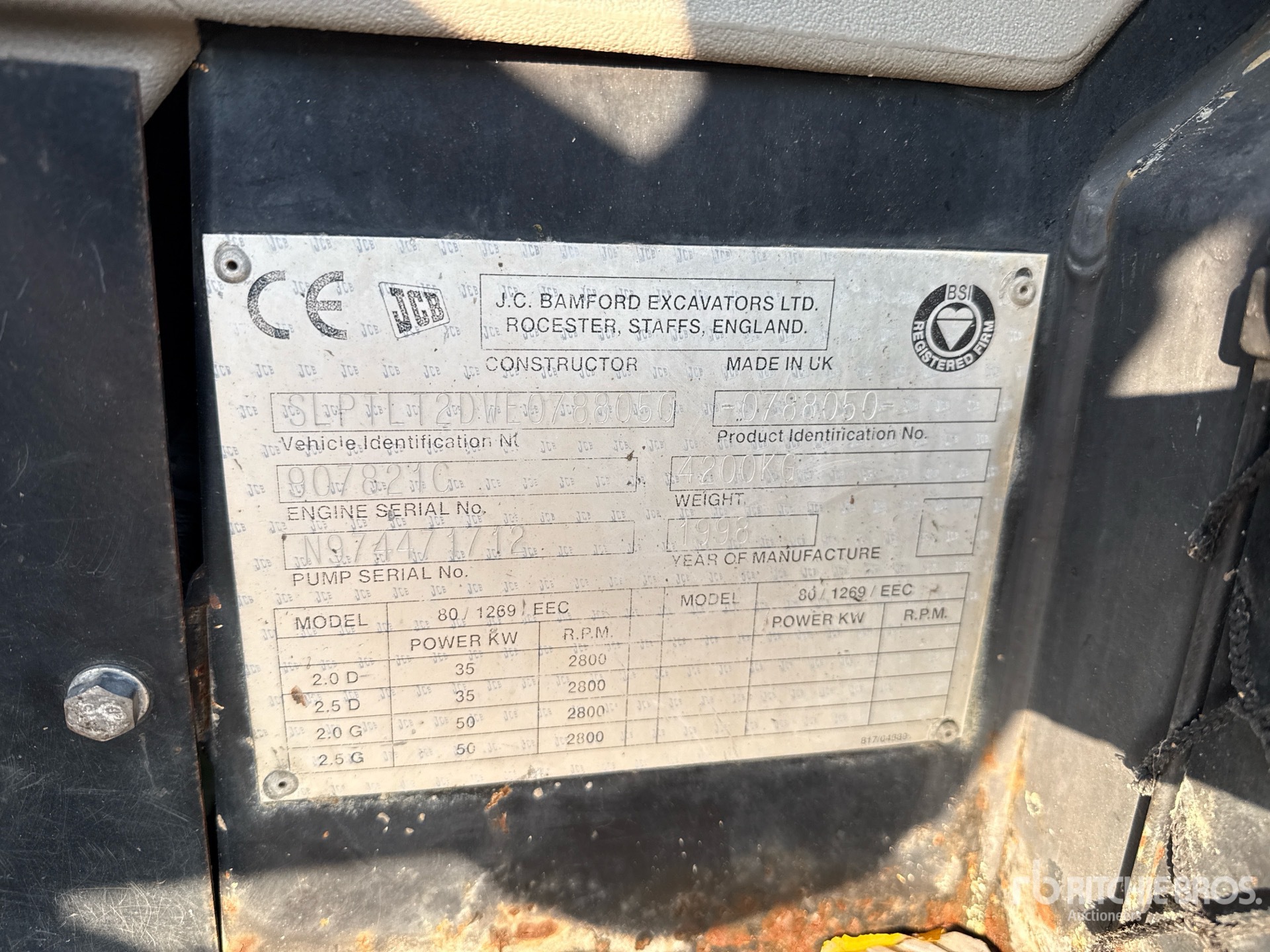 General Appearance with Numer seryjny/numer identyfikacyjny pojazdu