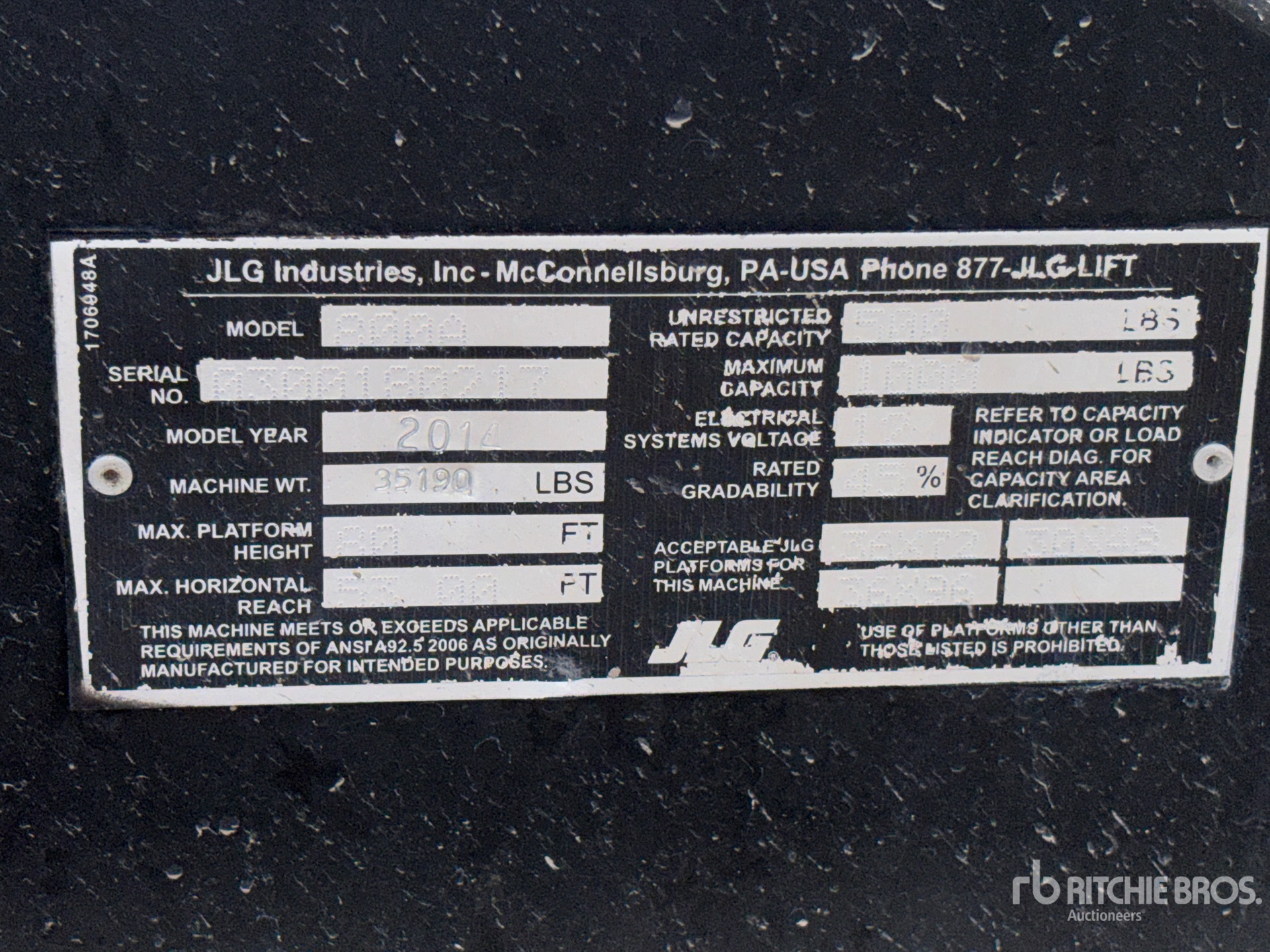 General Appearance with N.º de serie/VIN