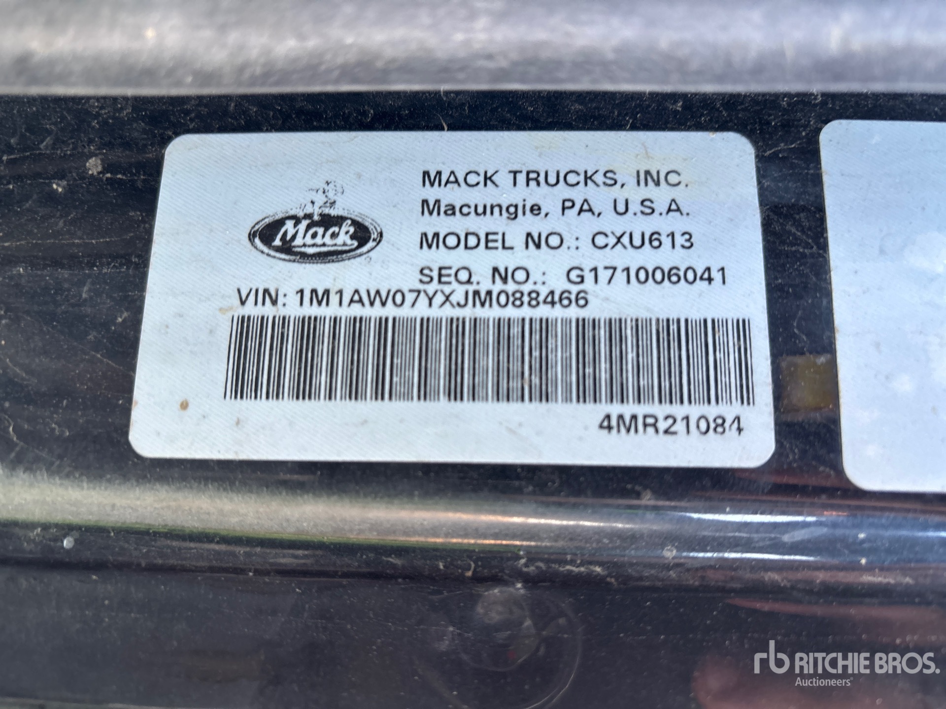 General Appearance with Numer seryjny/numer identyfikacyjny pojazdu