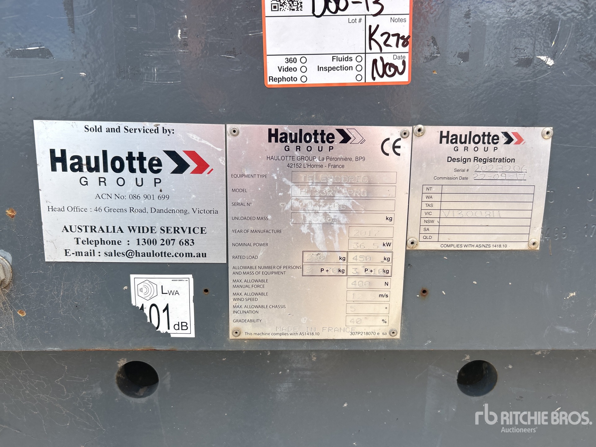 General Appearance with Seriennummer / FIN