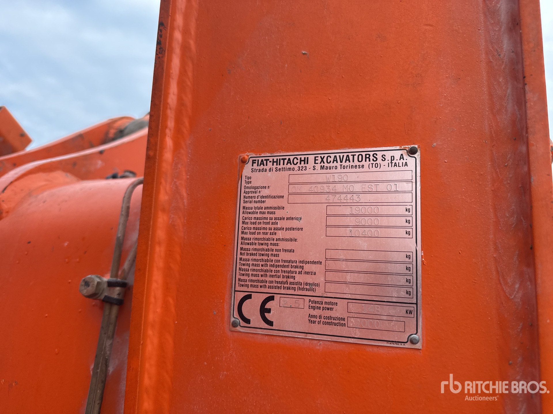 General Appearance with N.º de serie/VIN